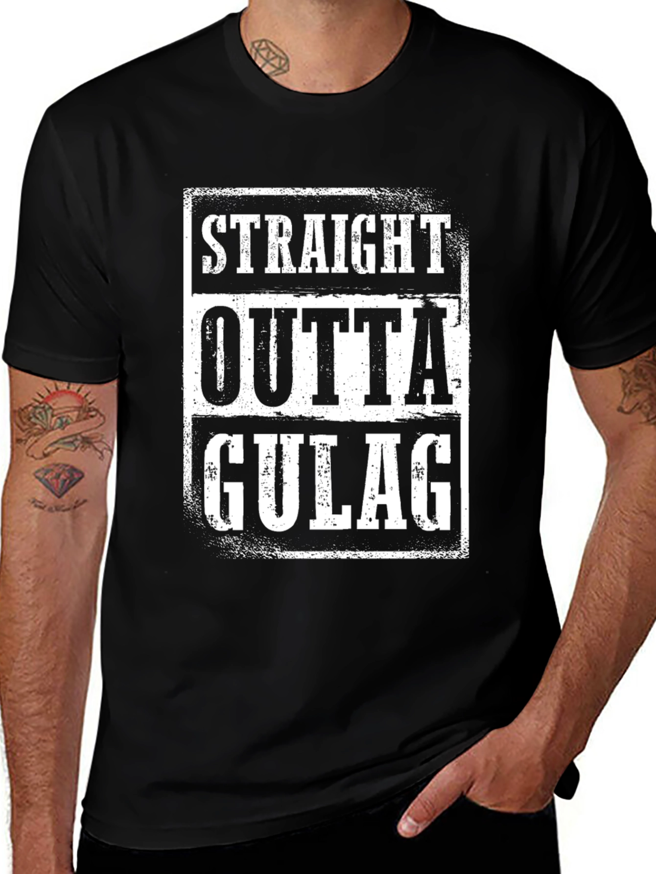 Straight Outta Gulag Graphic T-Shirt
