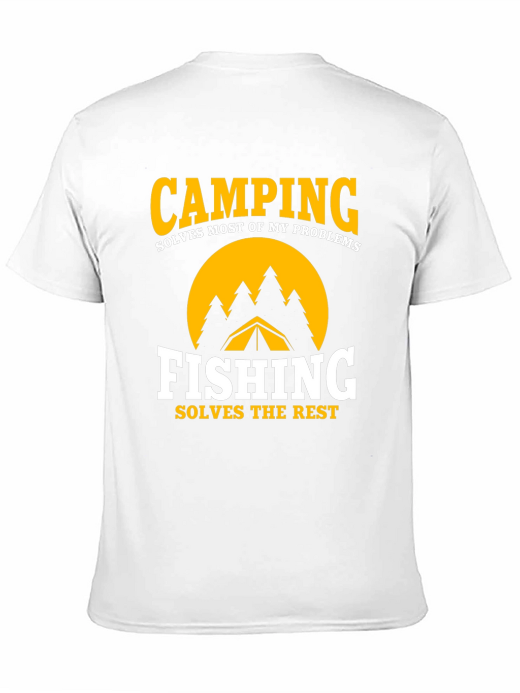 Camping & Fishing Graphic Tee - Problem Solver Shirt