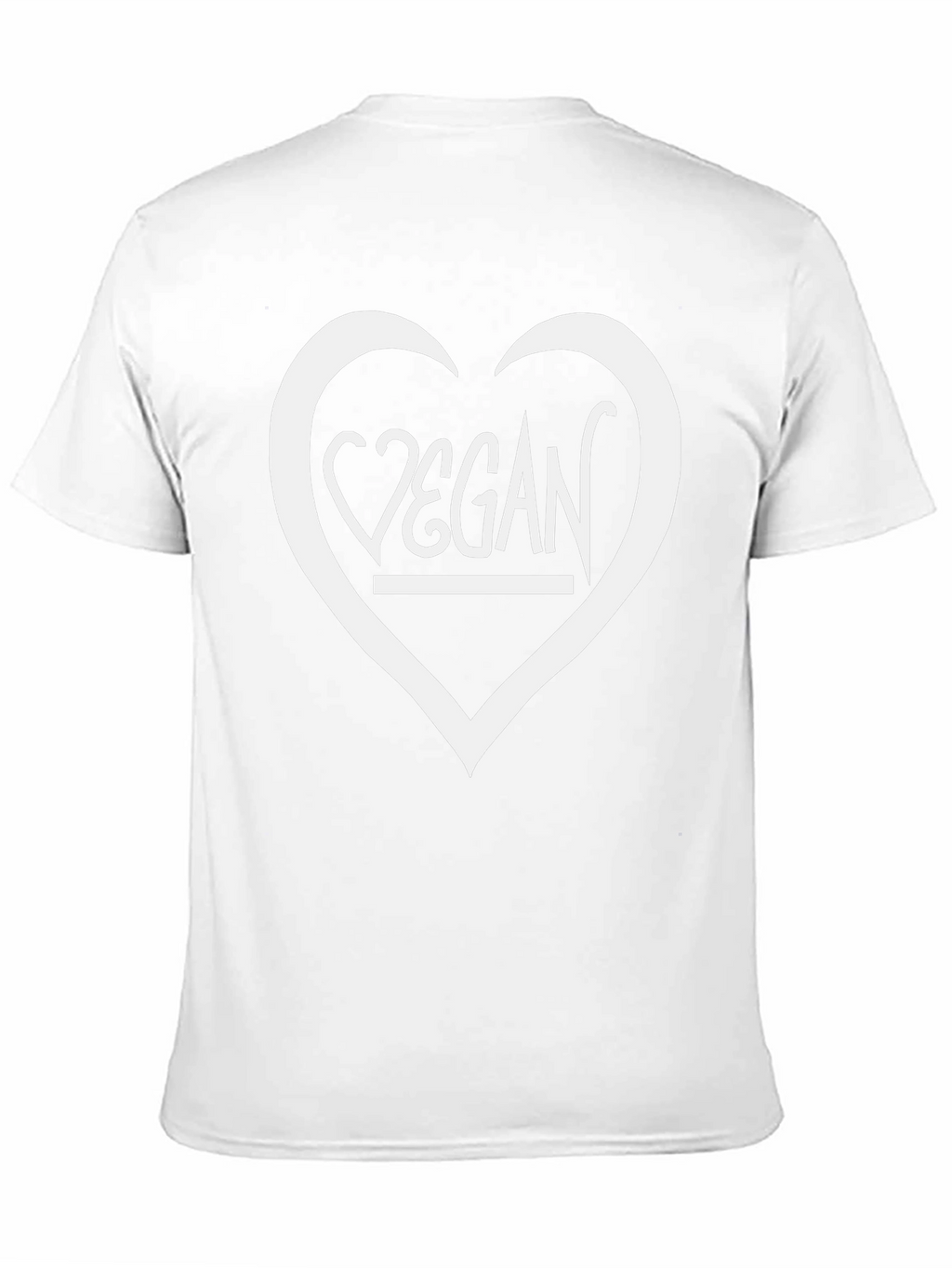 Vegan Heart Graphic T-Shirt - Unisex Black Tee