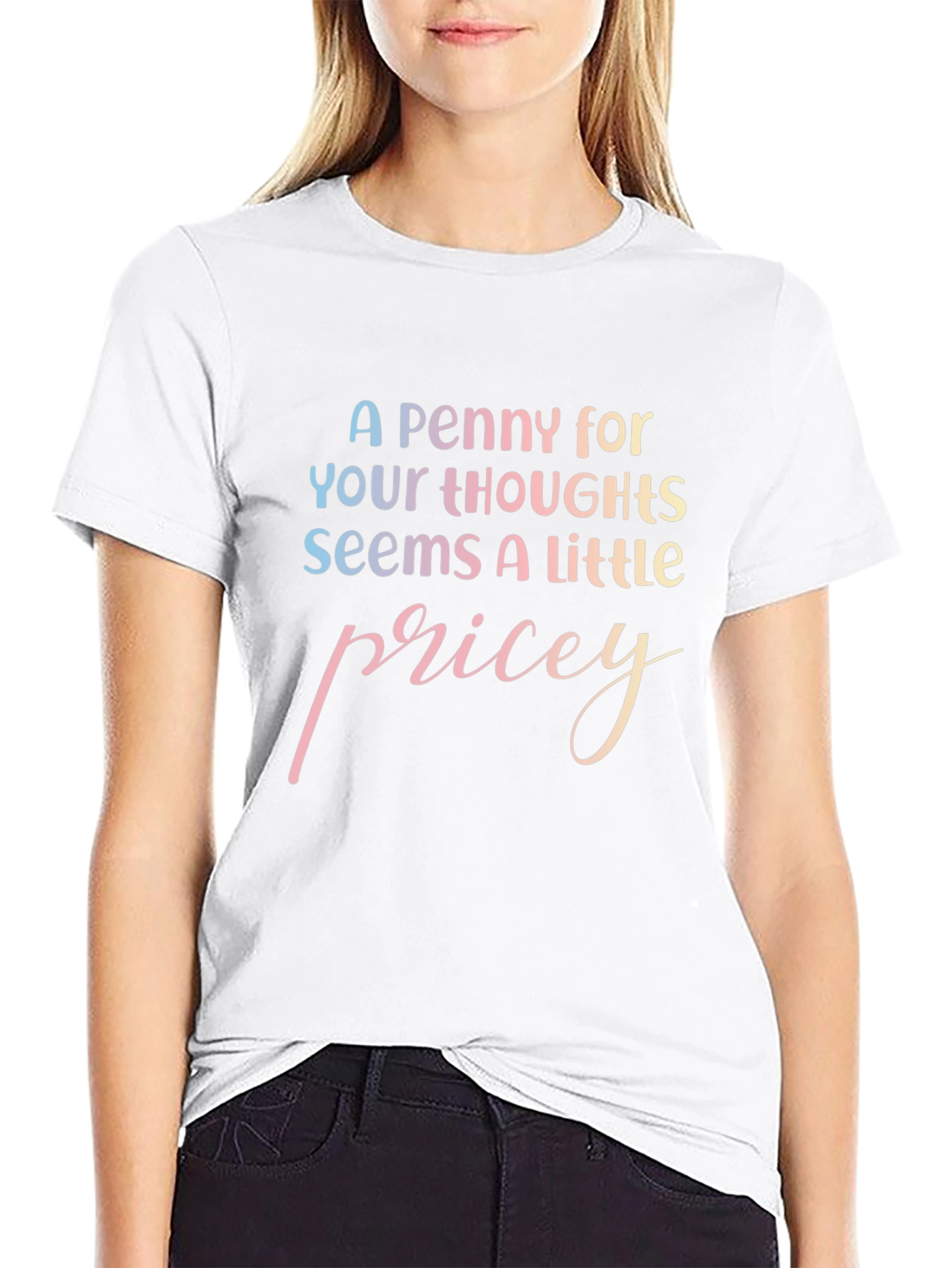Penny For Your Thoughts T-Shirt Black Tee