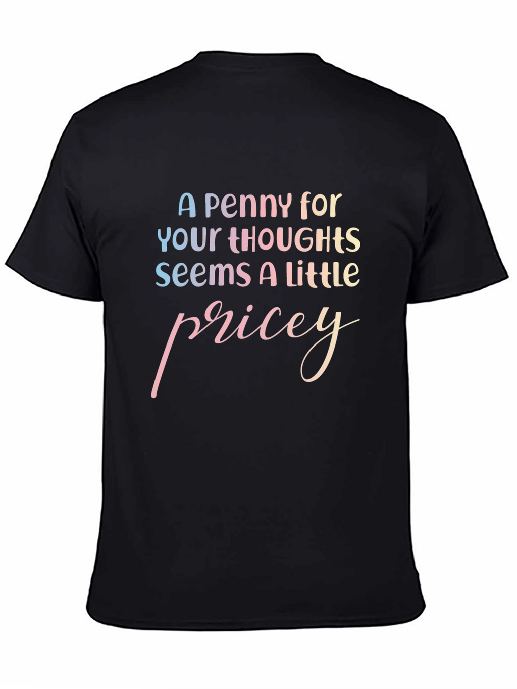 Penny For Your Thoughts T-Shirt Black Tee