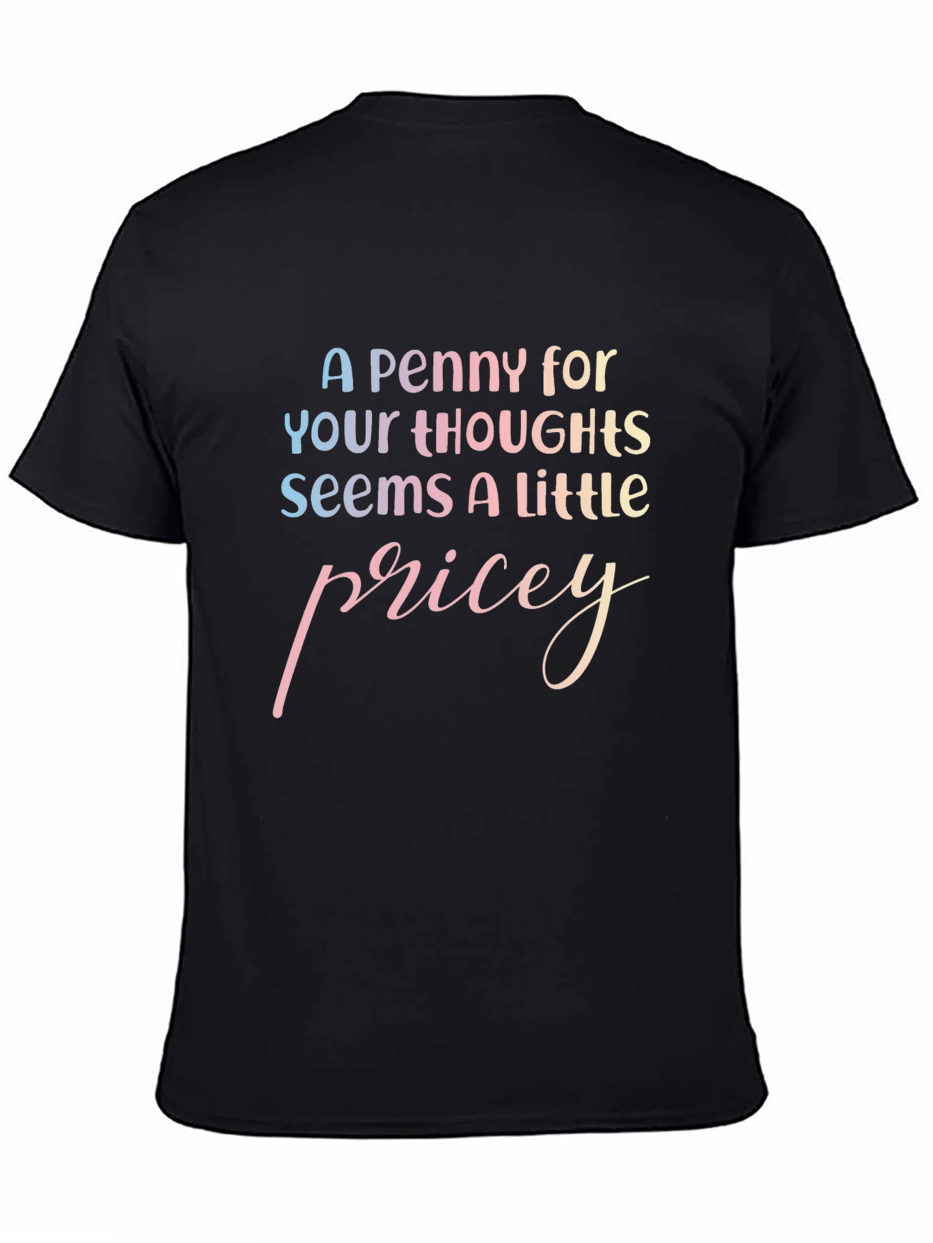 Penny For Your Thoughts T-Shirt Black Tee