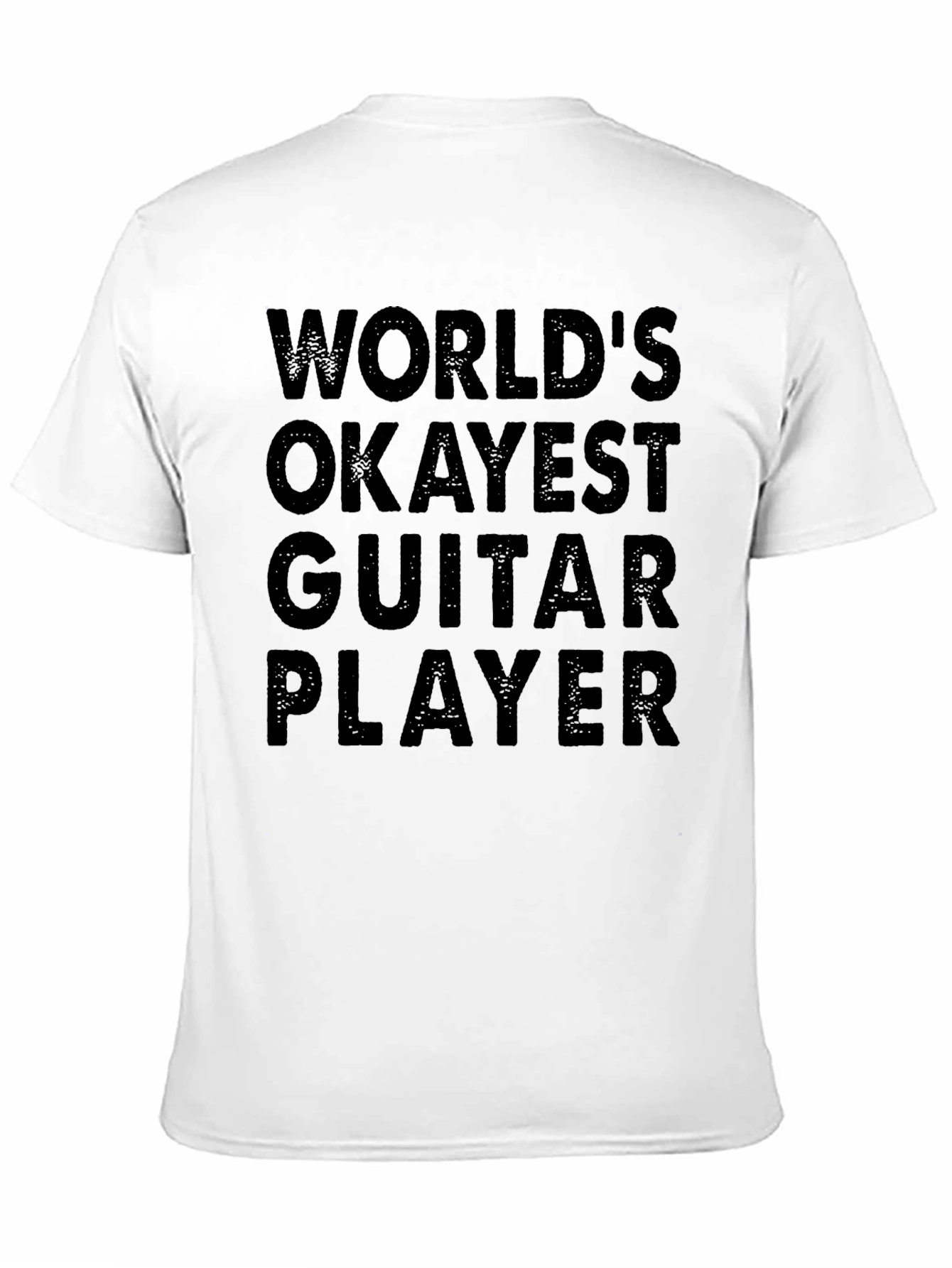 Worlds Okayest Guitar Player Black T-Shirt