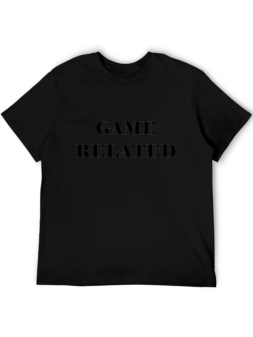 Game Related Black Graphic T-Shirt