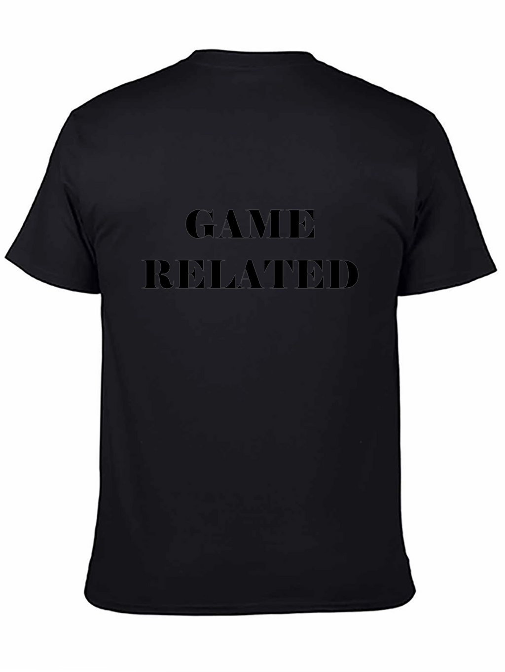Game Related Black Graphic T-Shirt