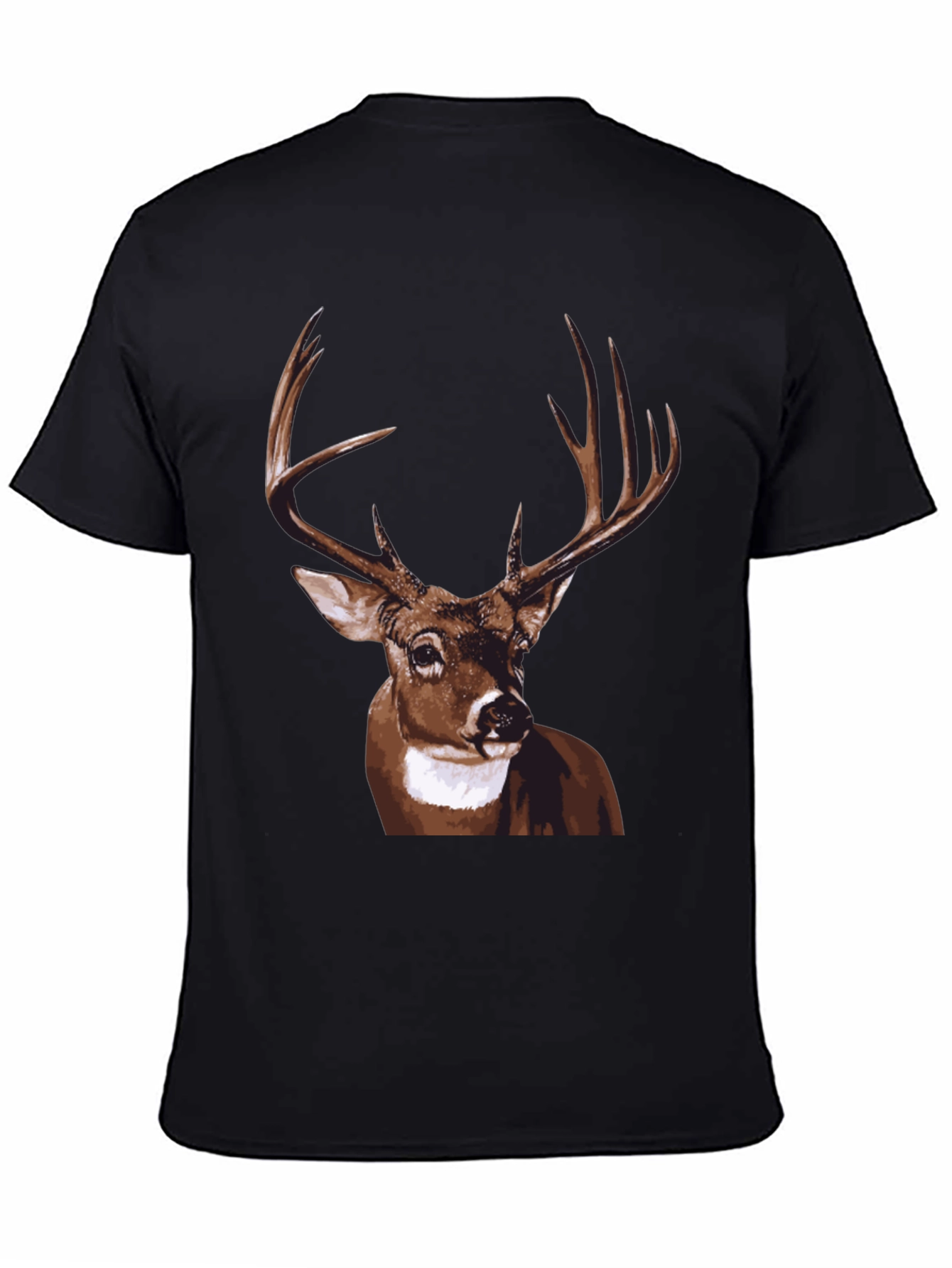 Deer Graphic Tee - Mens Black T-Shirt
