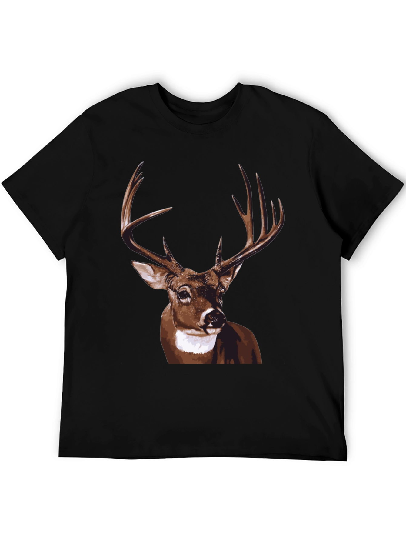 Deer Graphic Tee - Mens Black T-Shirt