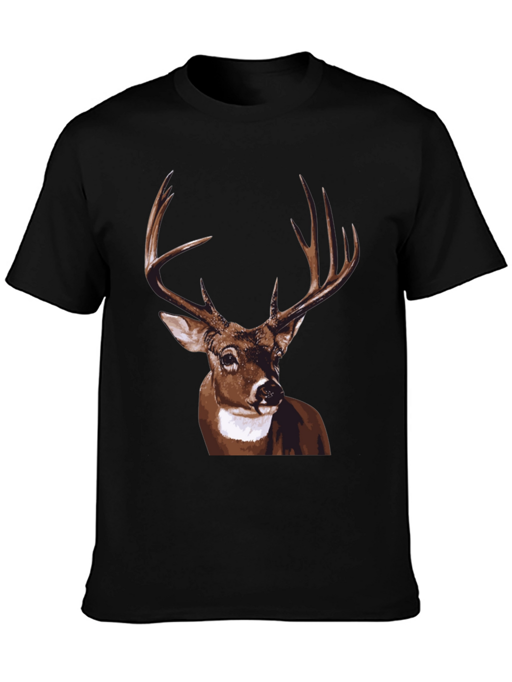 Deer Graphic Tee - Mens Black T-Shirt