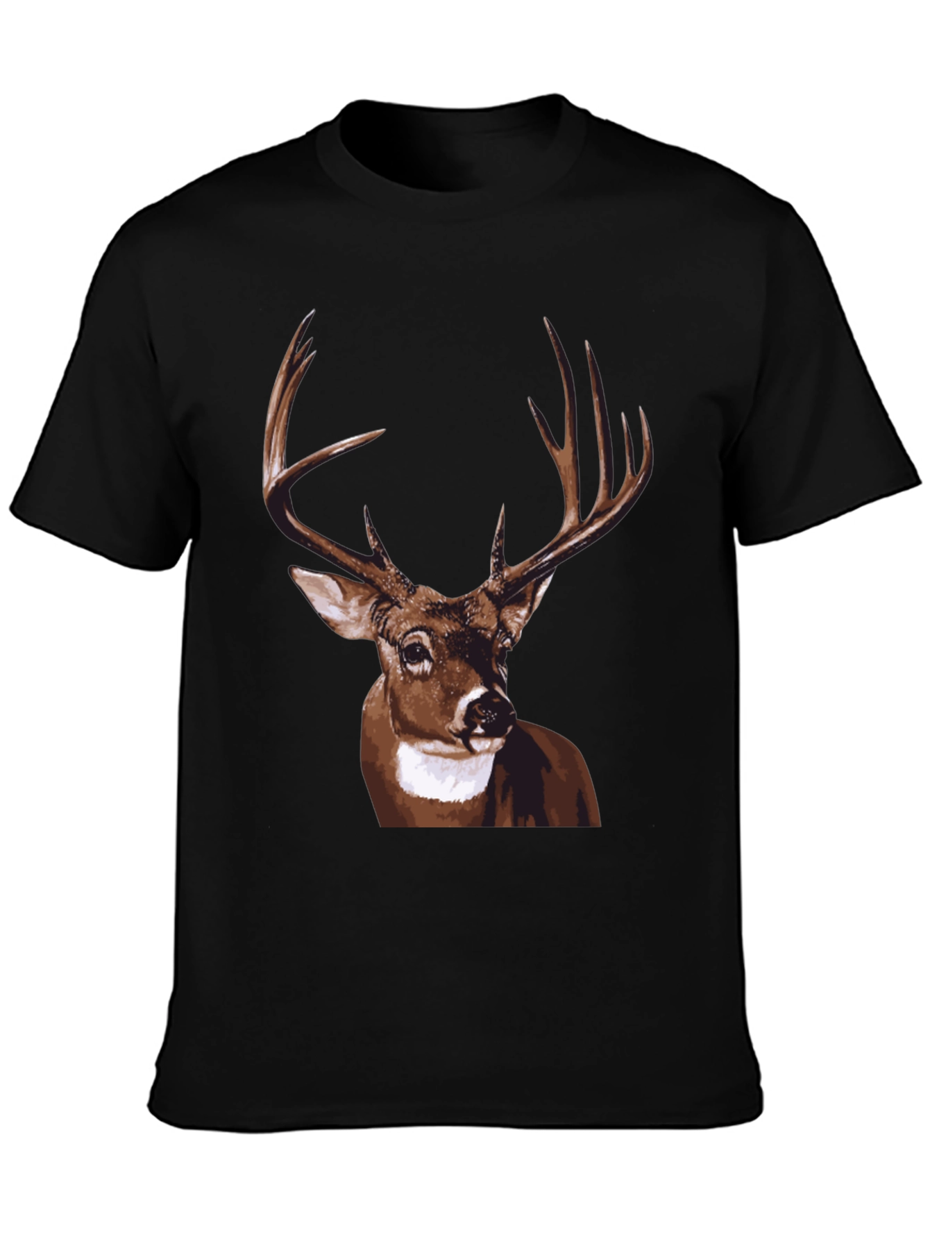Deer Graphic Tee - Mens Black T-Shirt