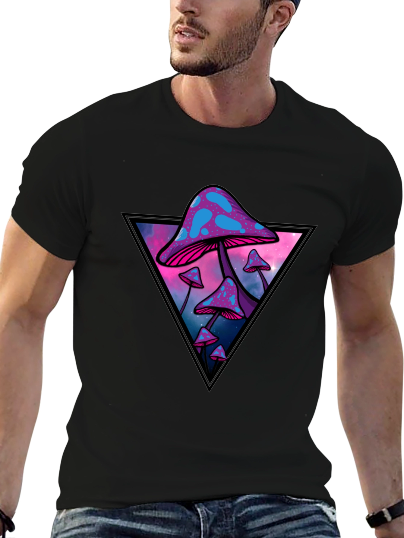 Psychedelic Mushroom Graphic Tee