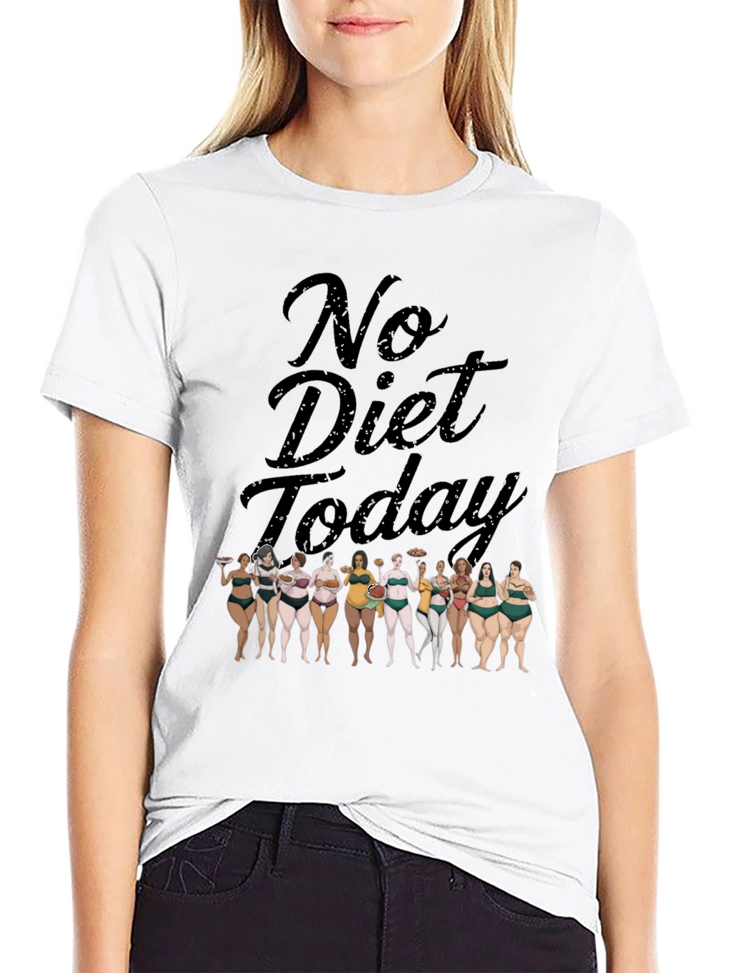 No Diet Today T-Shirt Body Positivity Tee