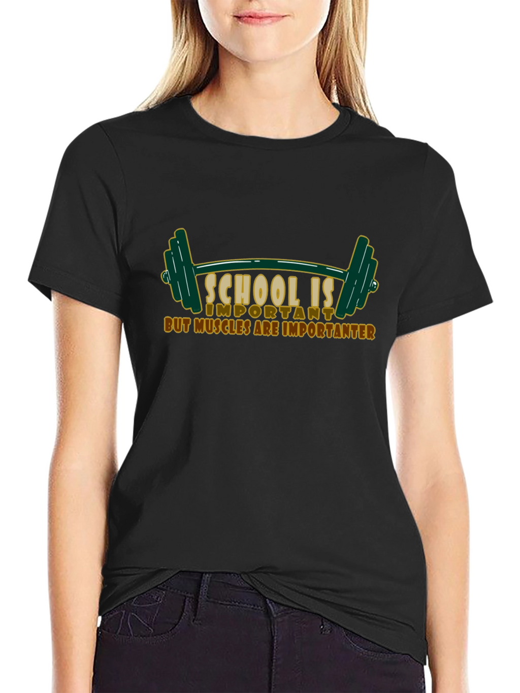 Funny Workout T-Shirt - School is Important