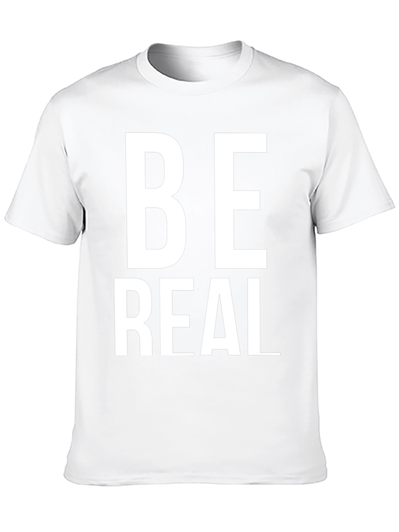Be Real T-Shirt - Stylish Black Cotton Tee