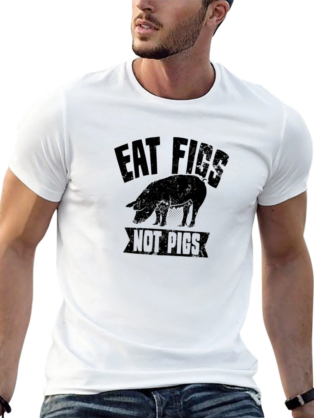 Eat Figs Not Pigs Graphic T-Shirt