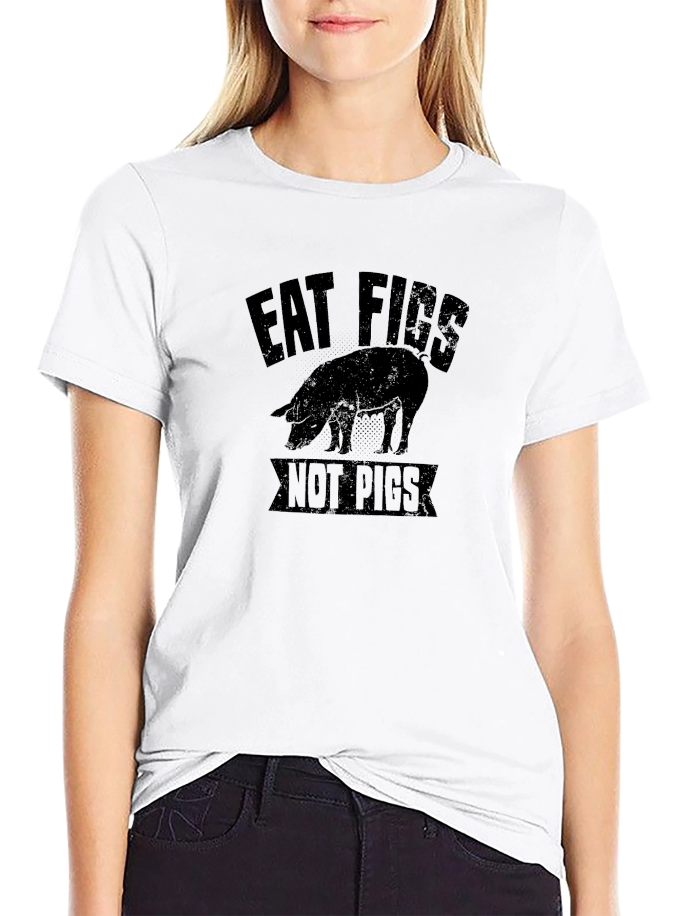 Eat Figs Not Pigs Graphic T-Shirt