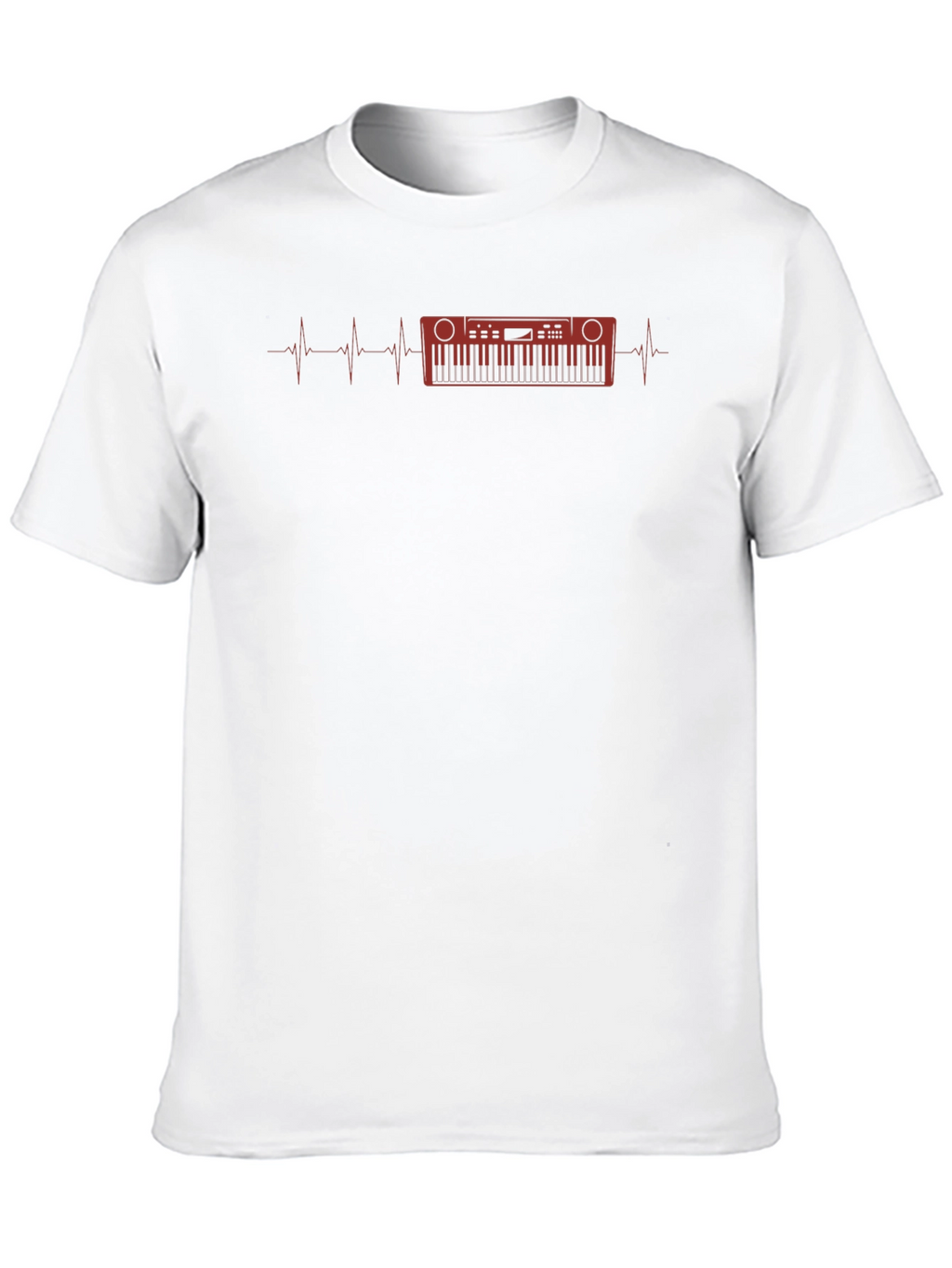 Keyboard Heartbeat Graphic T-Shirt