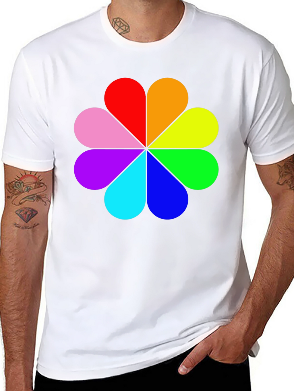 Rainbow Flower Power T-Shirt