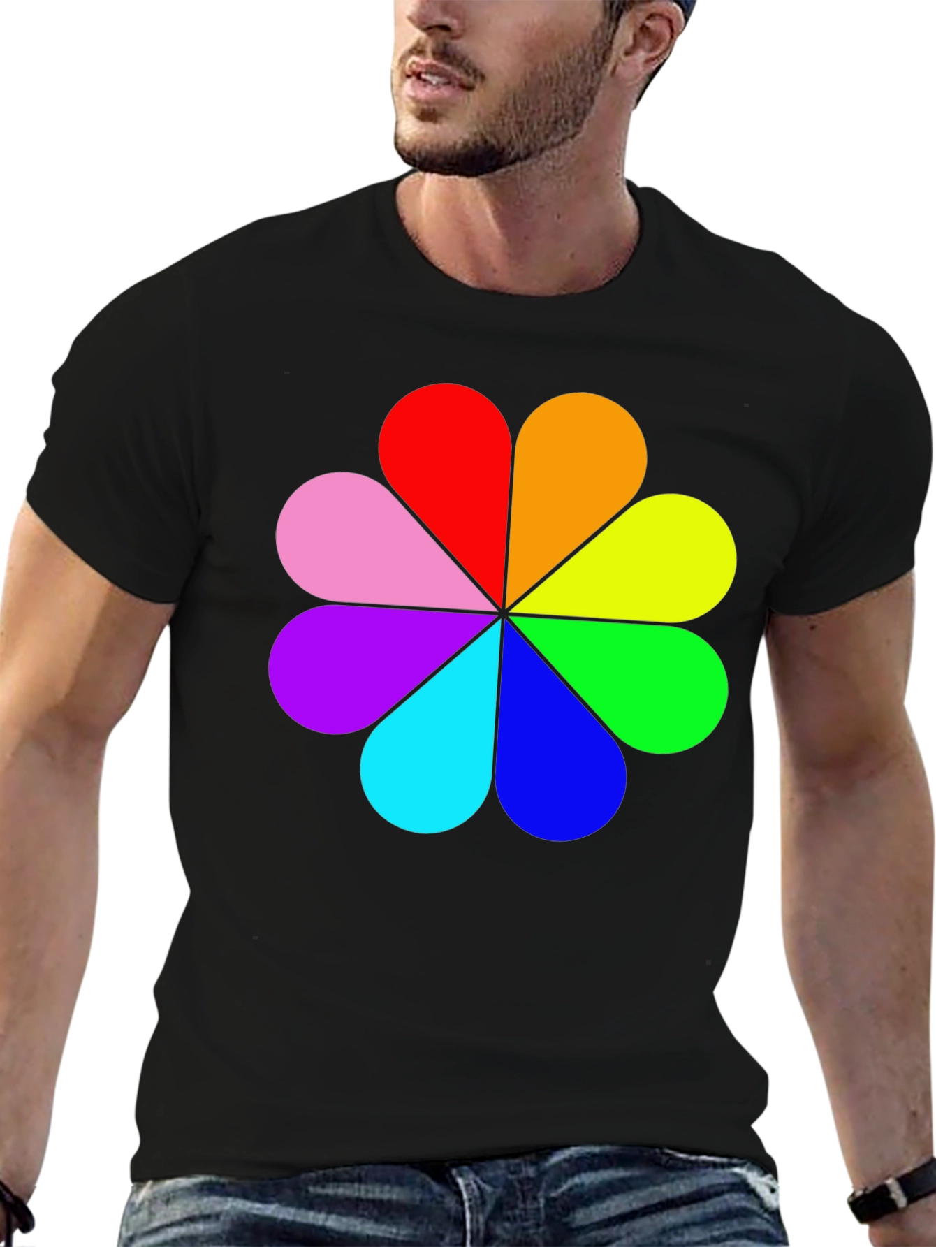 Rainbow Flower Power T-Shirt