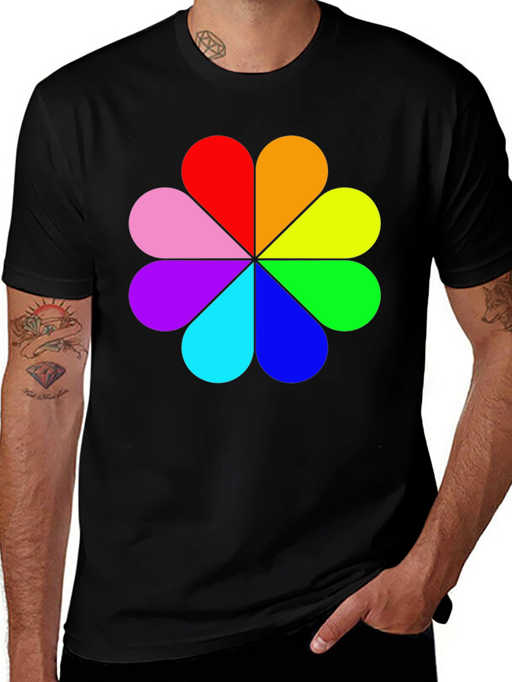 Rainbow Flower Power T-Shirt
