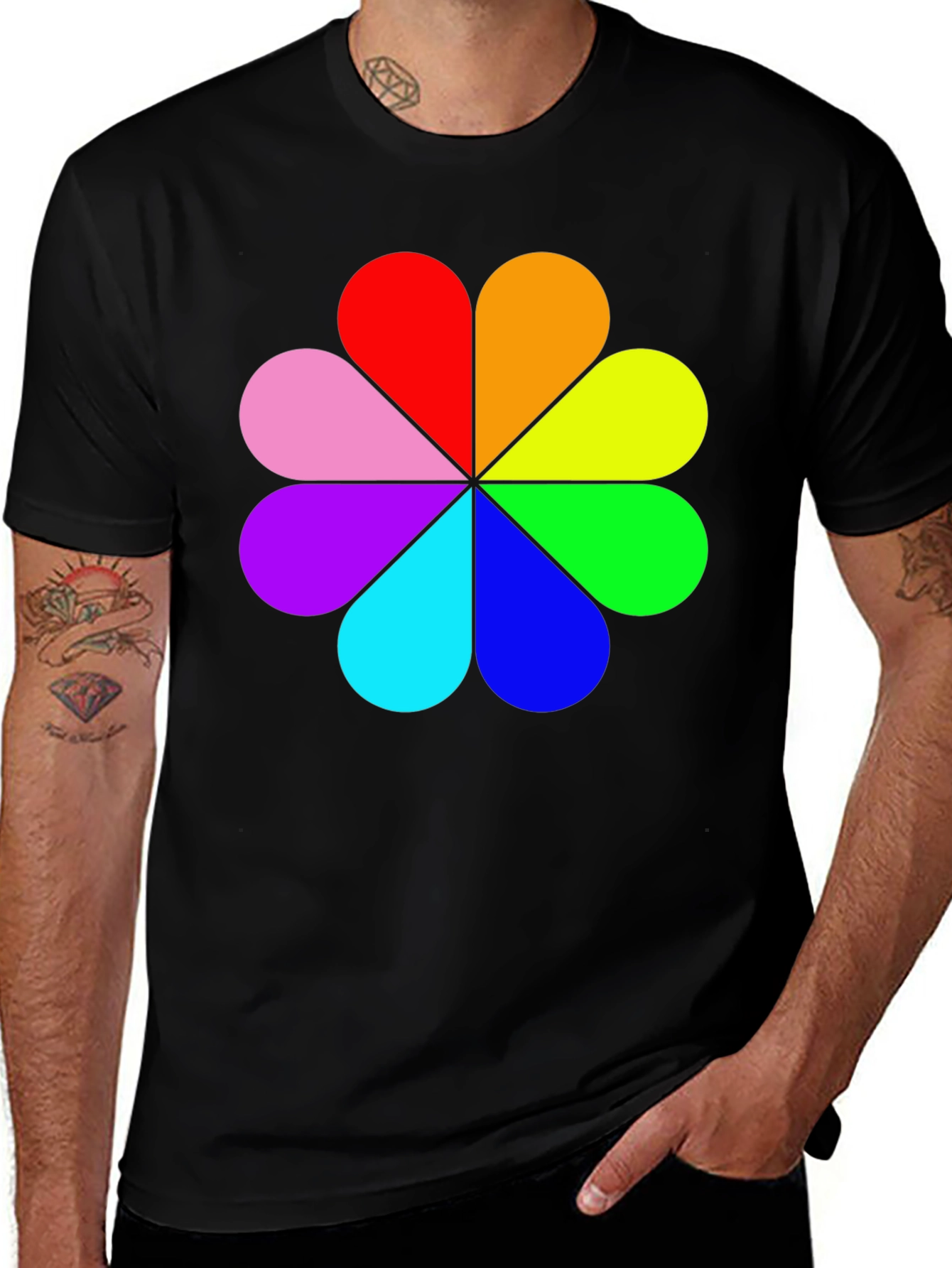 Rainbow Flower Power T-Shirt