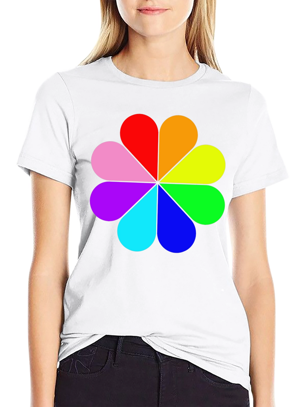 Rainbow Flower Power T-Shirt