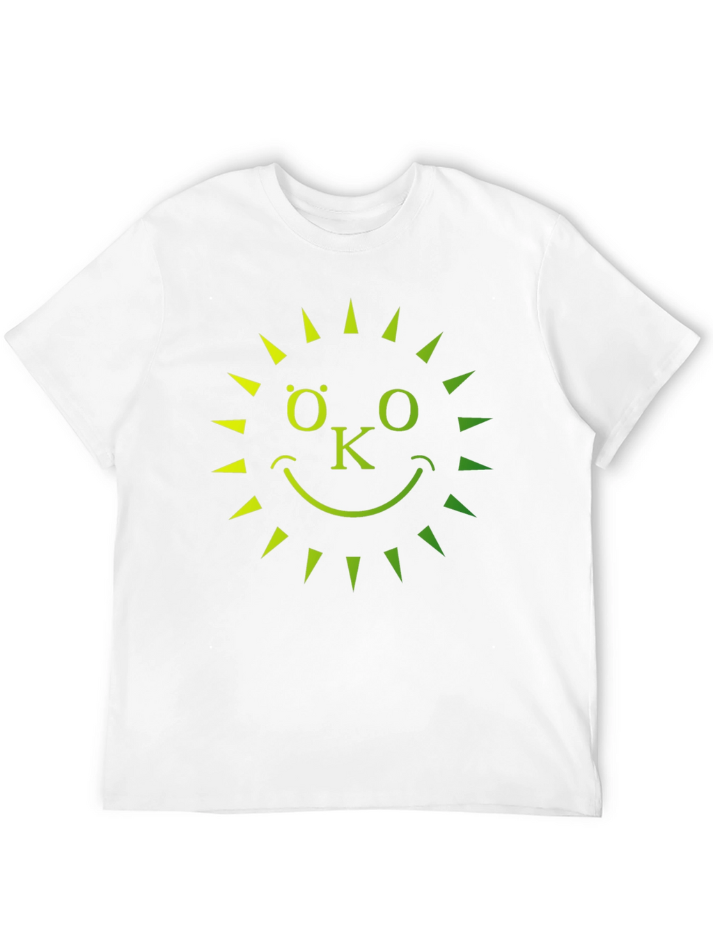 Eco-Friendly OK Sun Graphic T-Shirt - Black