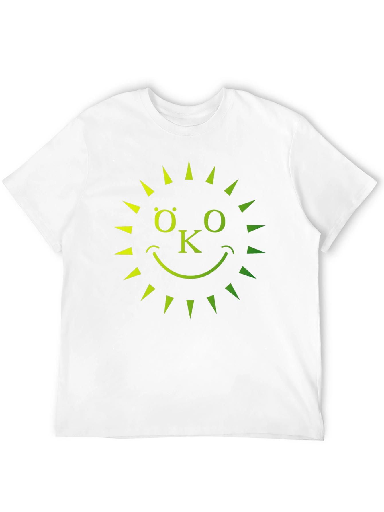 Eco-Friendly OK Sun Graphic T-Shirt - Black