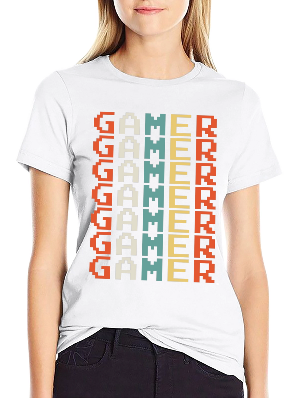 Retro Gamer T-Shirt - Pixel Art Design