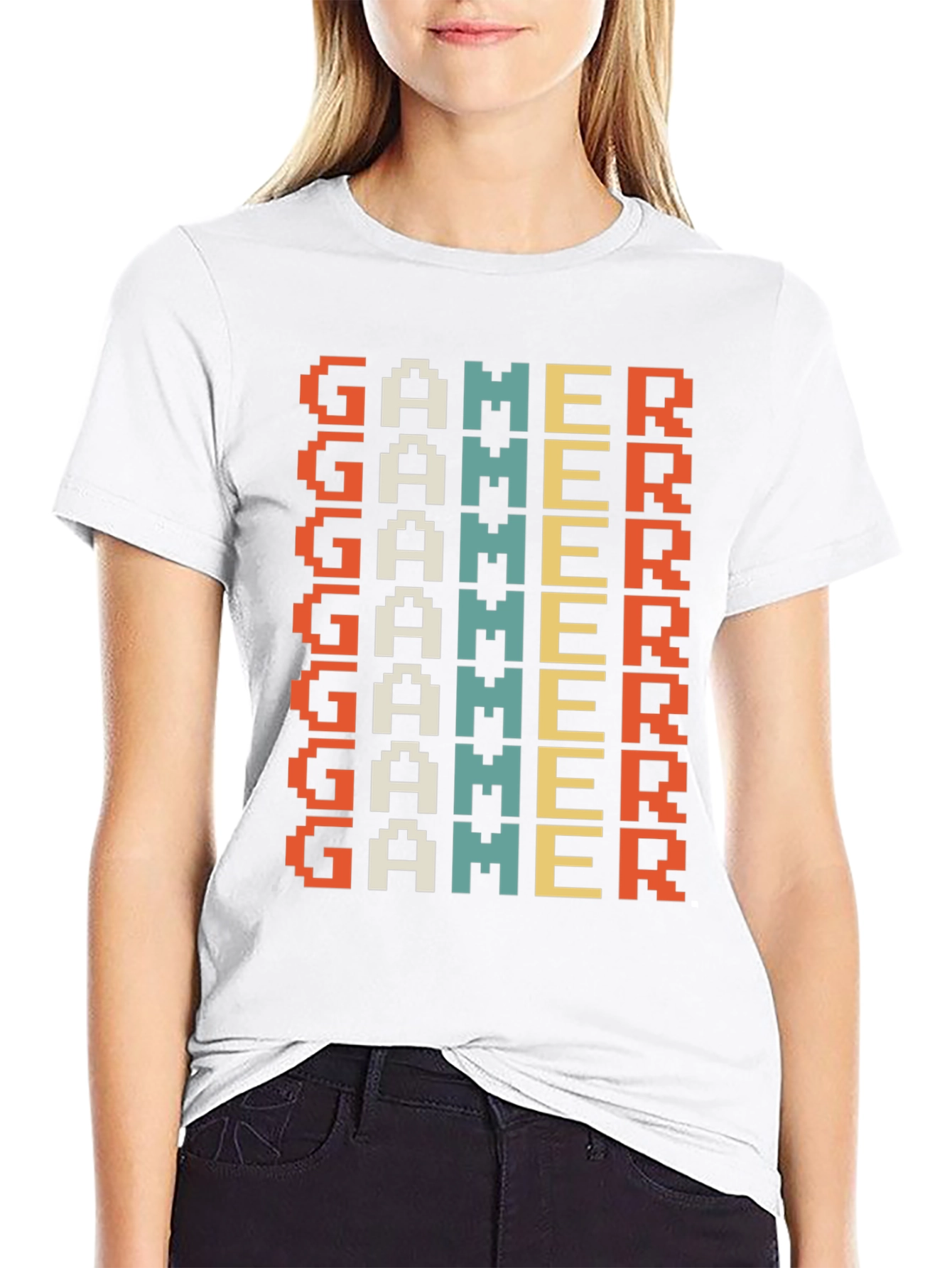 Retro Gamer T-Shirt - Pixel Art Design
