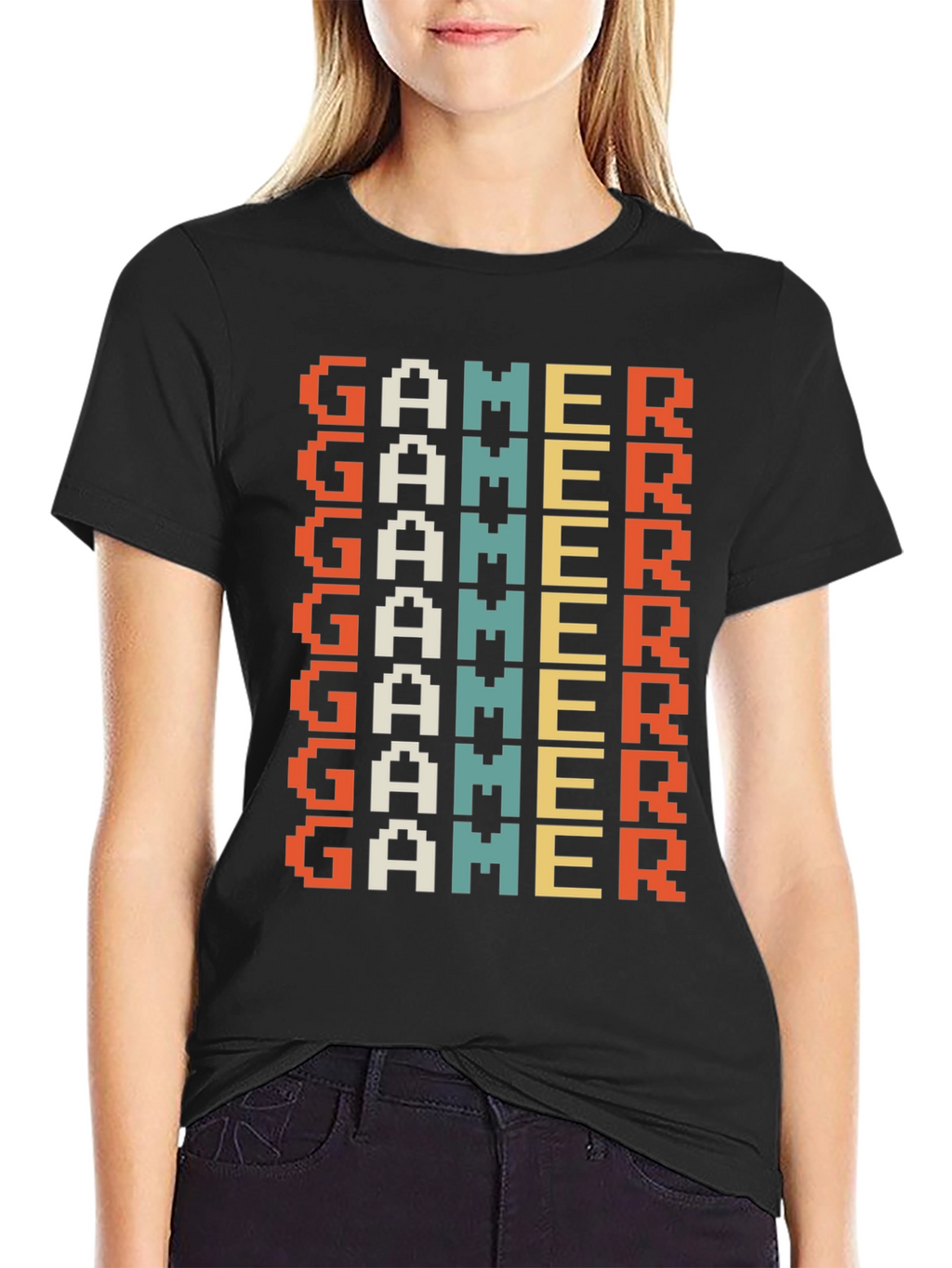 Retro Gamer T-Shirt - Pixel Art Design