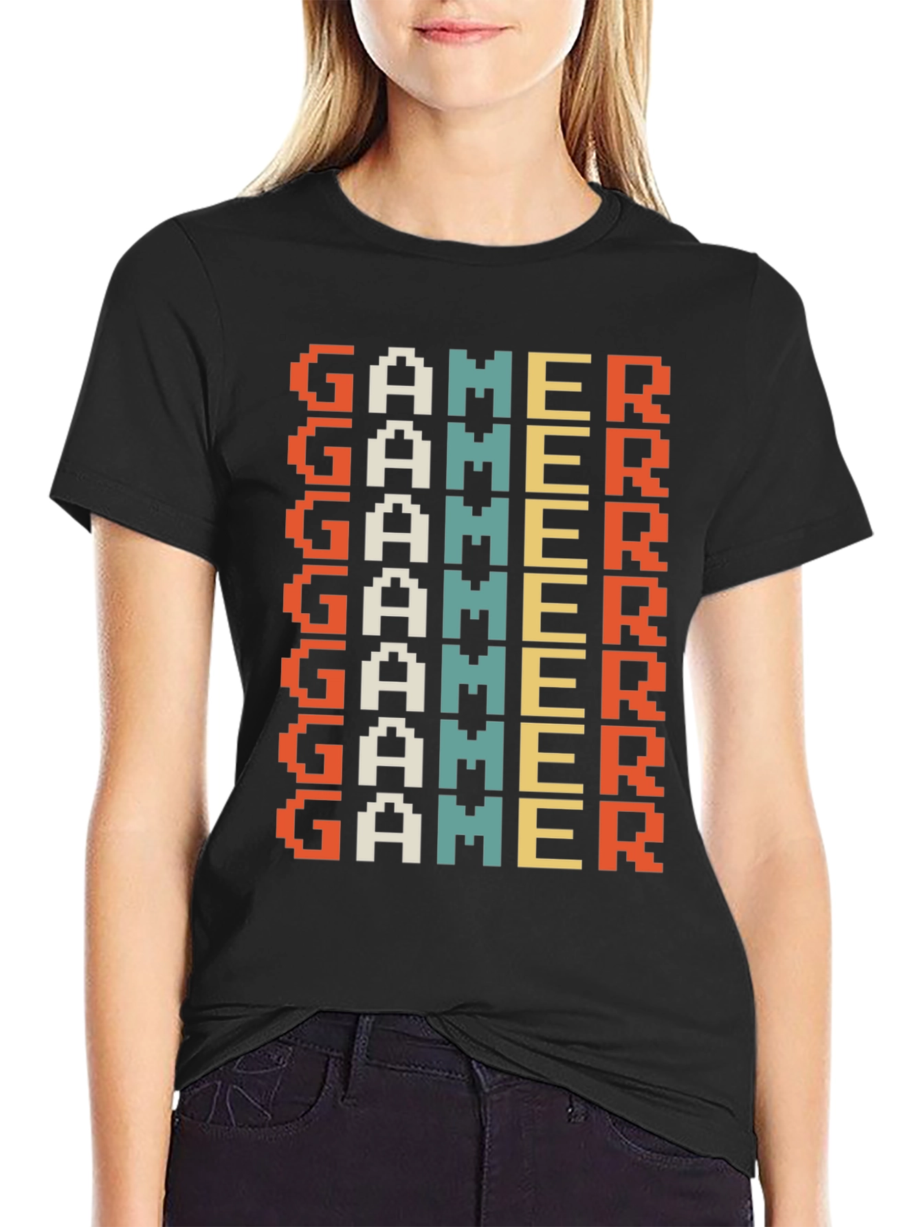 Retro Gamer T-Shirt - Pixel Art Design