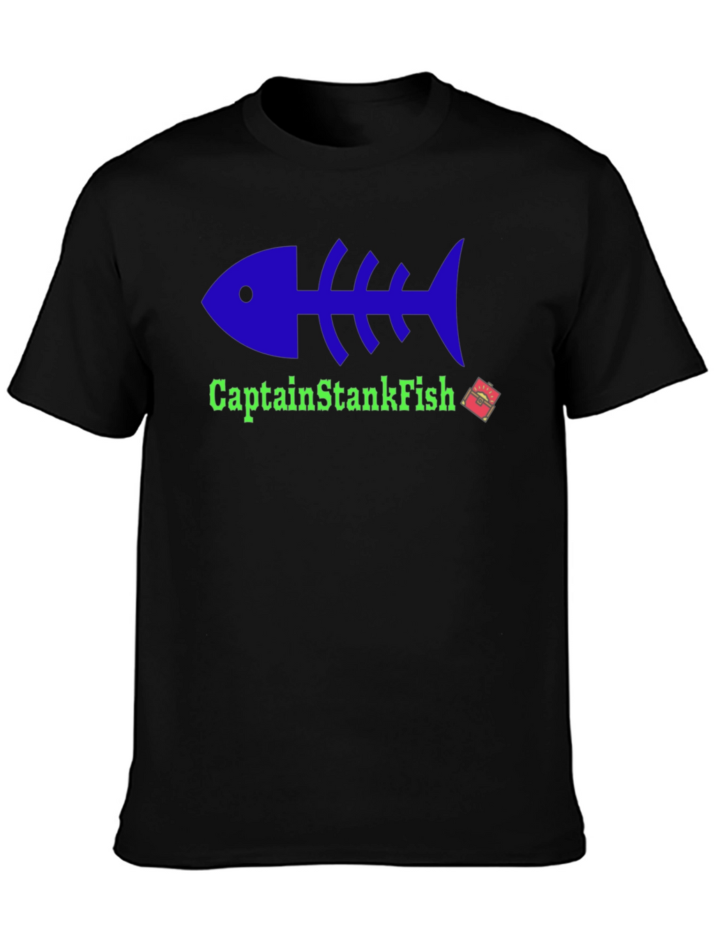 Captain StankFish Graphic Tee - Black T-Shirt
