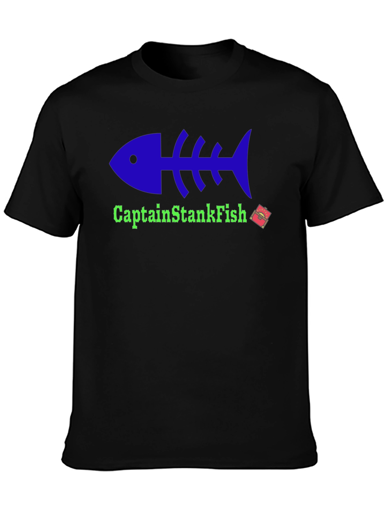 Captain StankFish Graphic Tee - Black T-Shirt