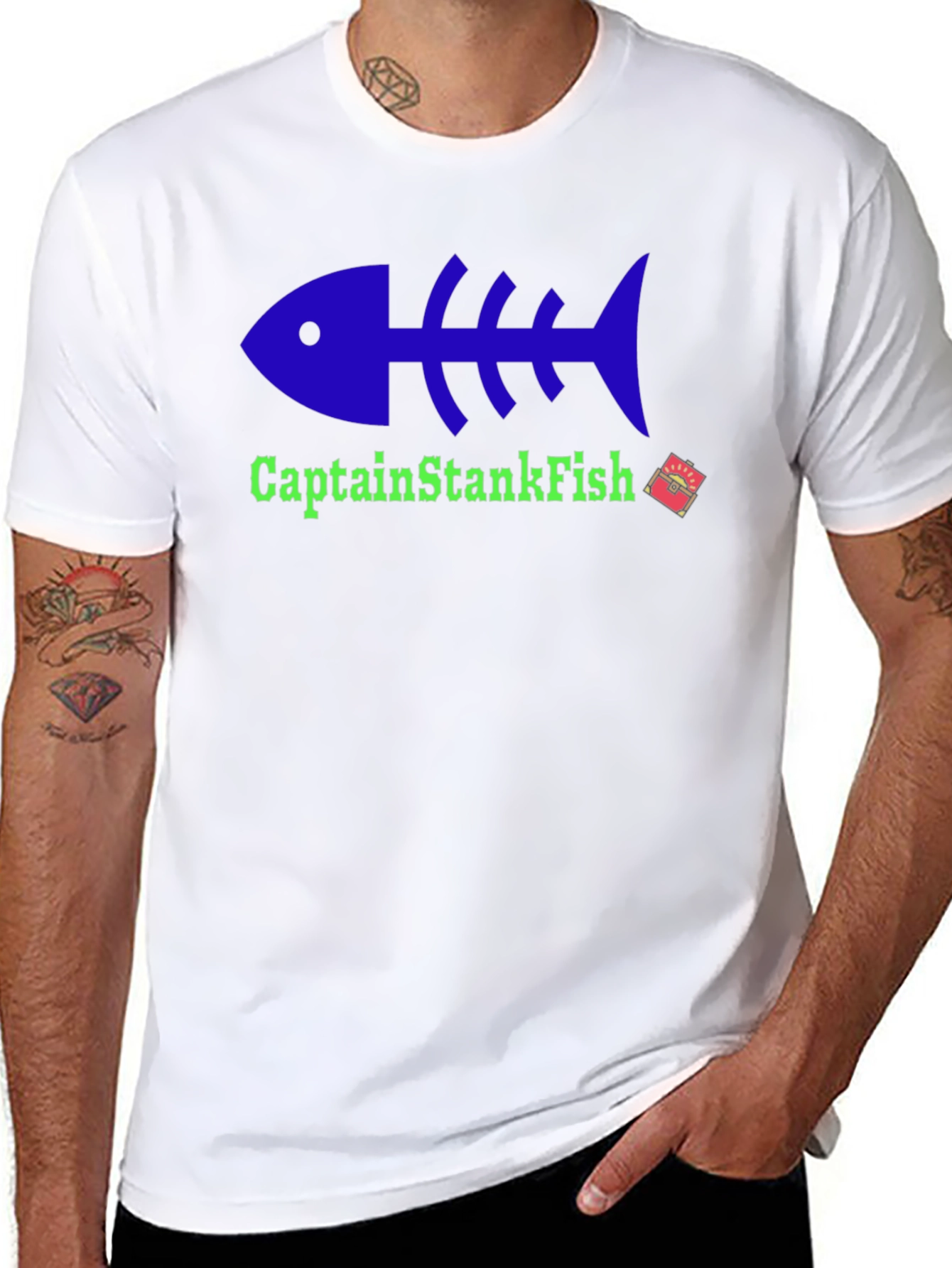 Captain StankFish Graphic Tee - Black T-Shirt