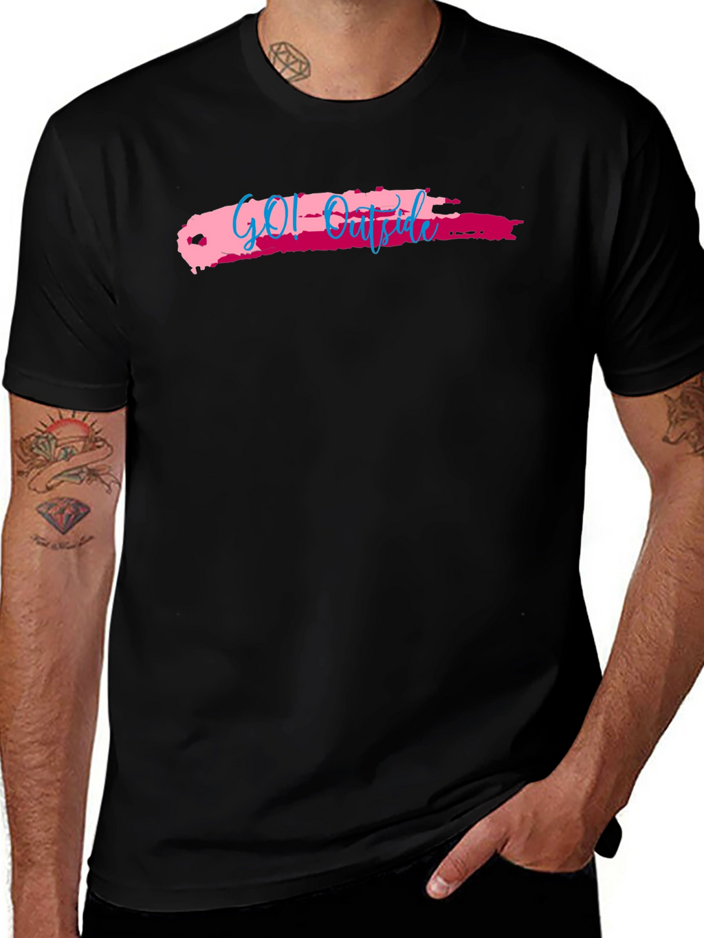 Go! Outside Mens Graphic Tee