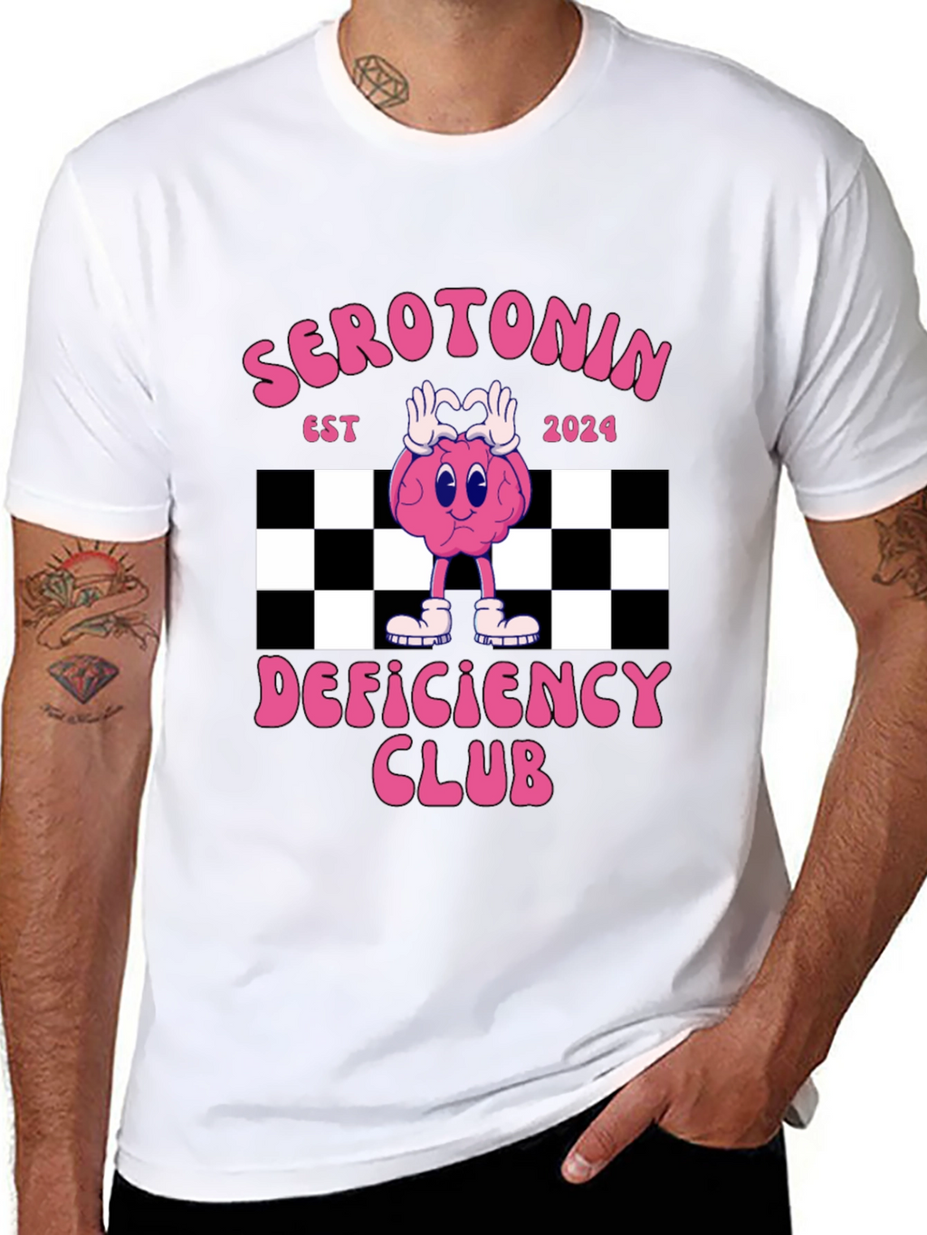 Serotonin Deficiency Club Graphic T-Shirt