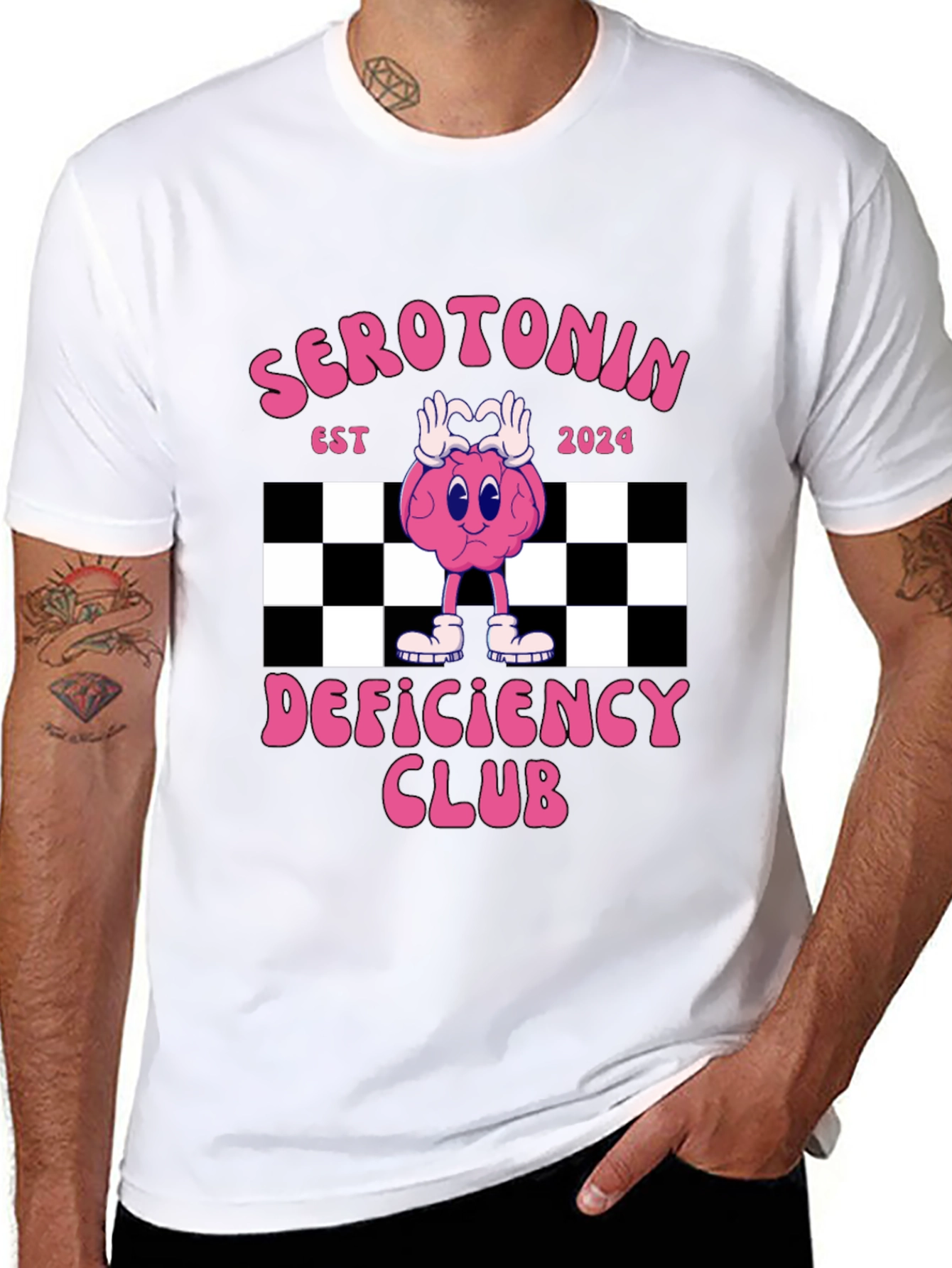 Serotonin Deficiency Club Graphic T-Shirt