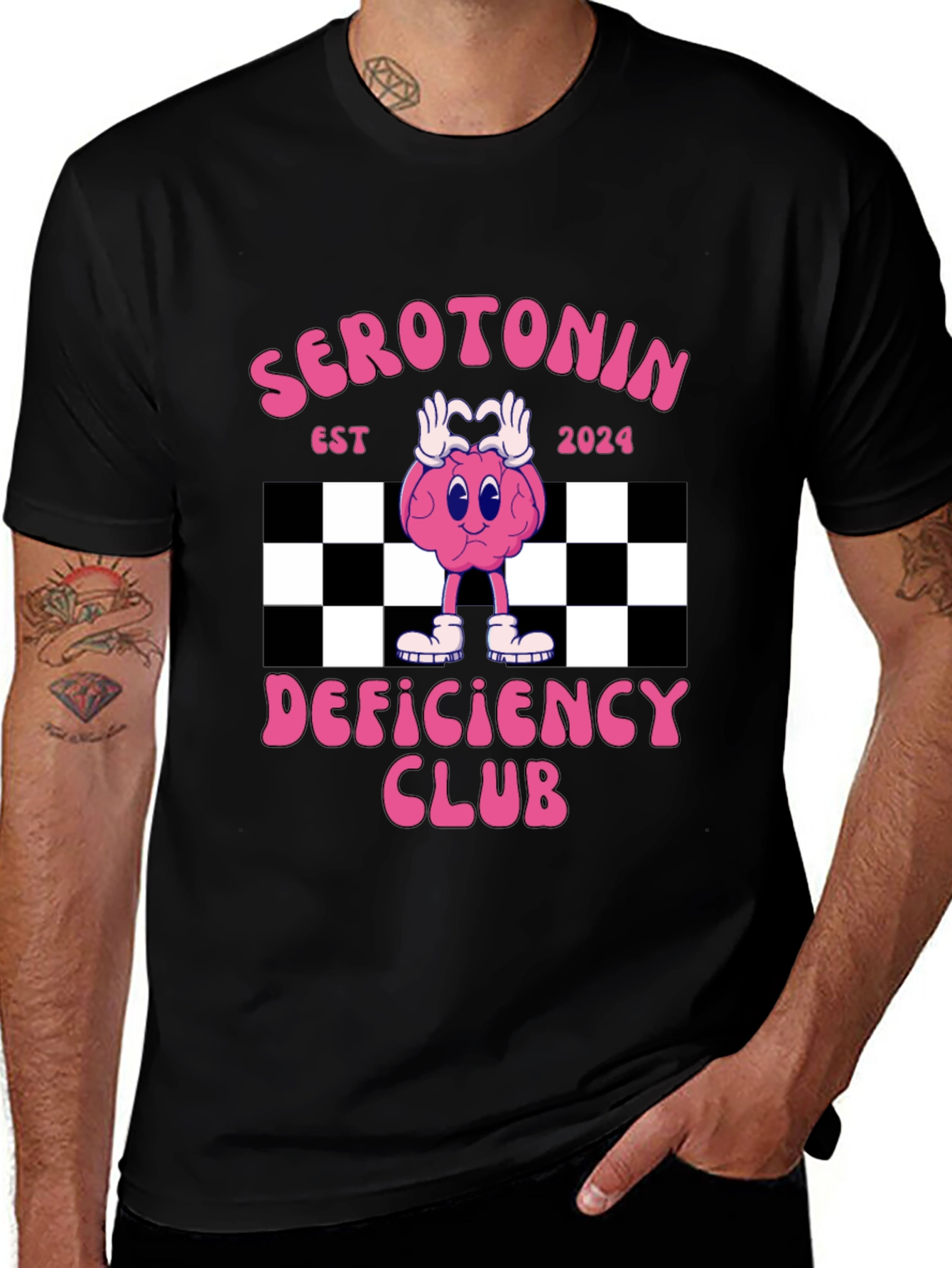 Serotonin Deficiency Club Graphic T-Shirt