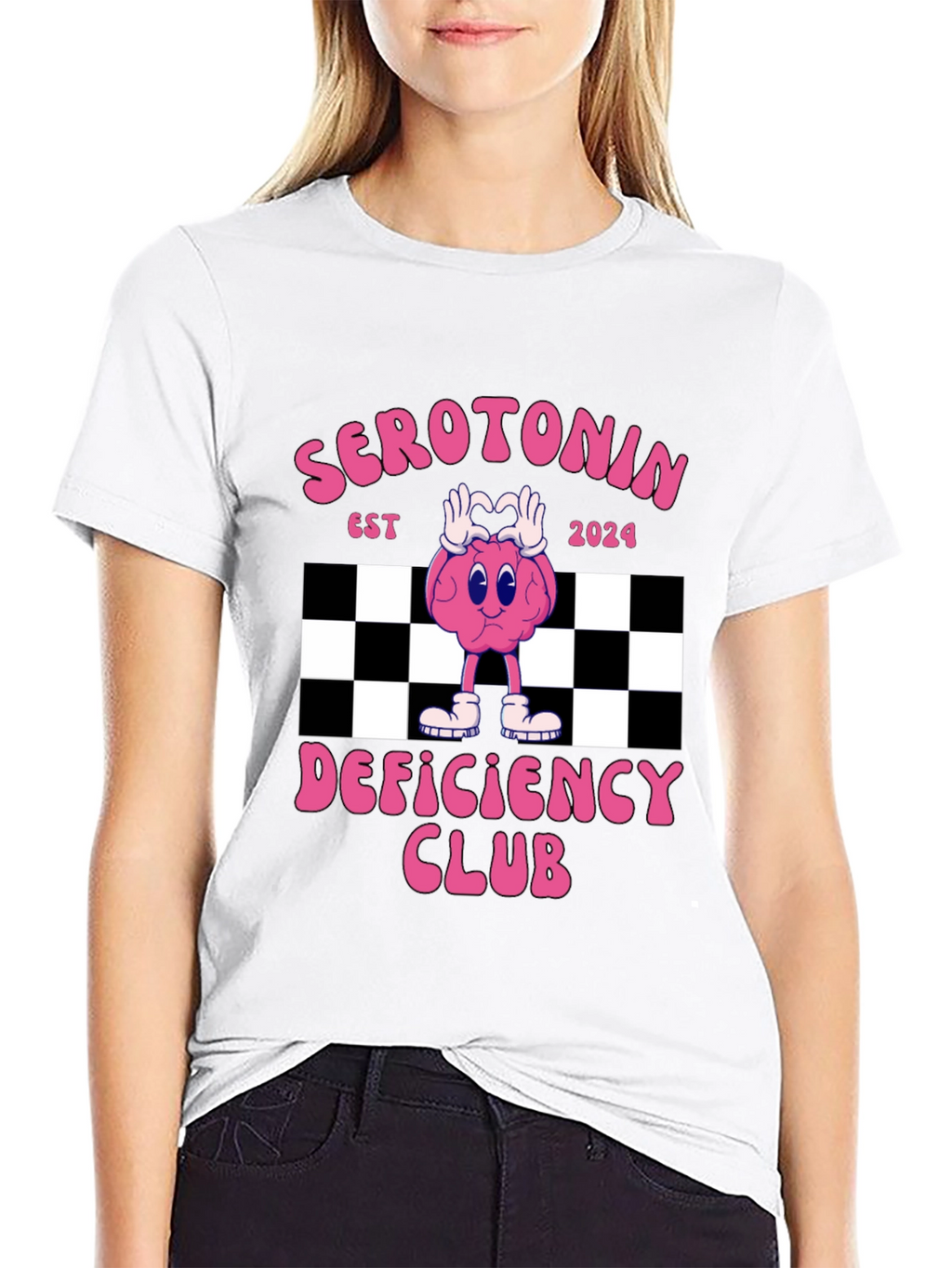 Serotonin Deficiency Club Graphic T-Shirt
