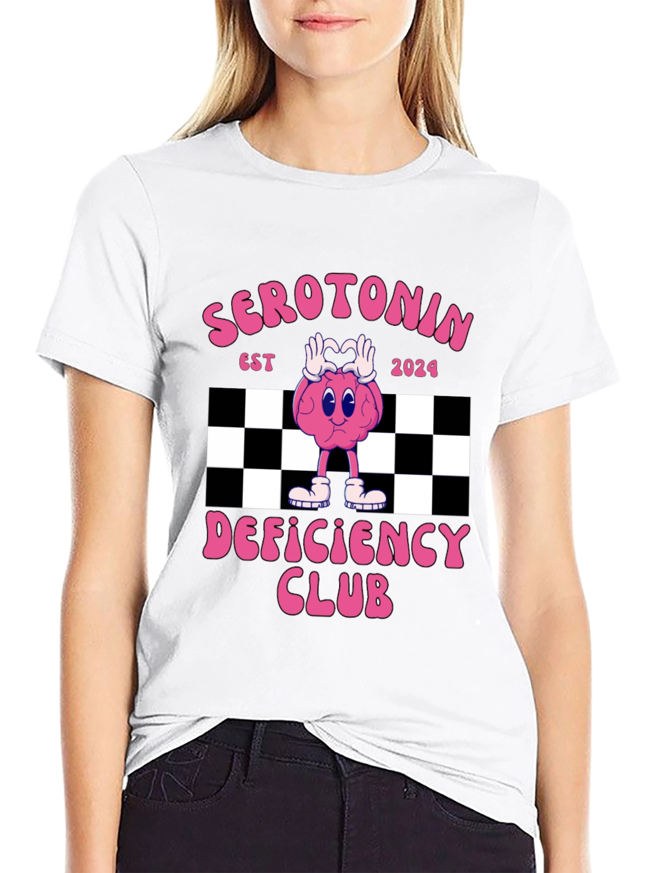 Serotonin Deficiency Club Graphic T-Shirt