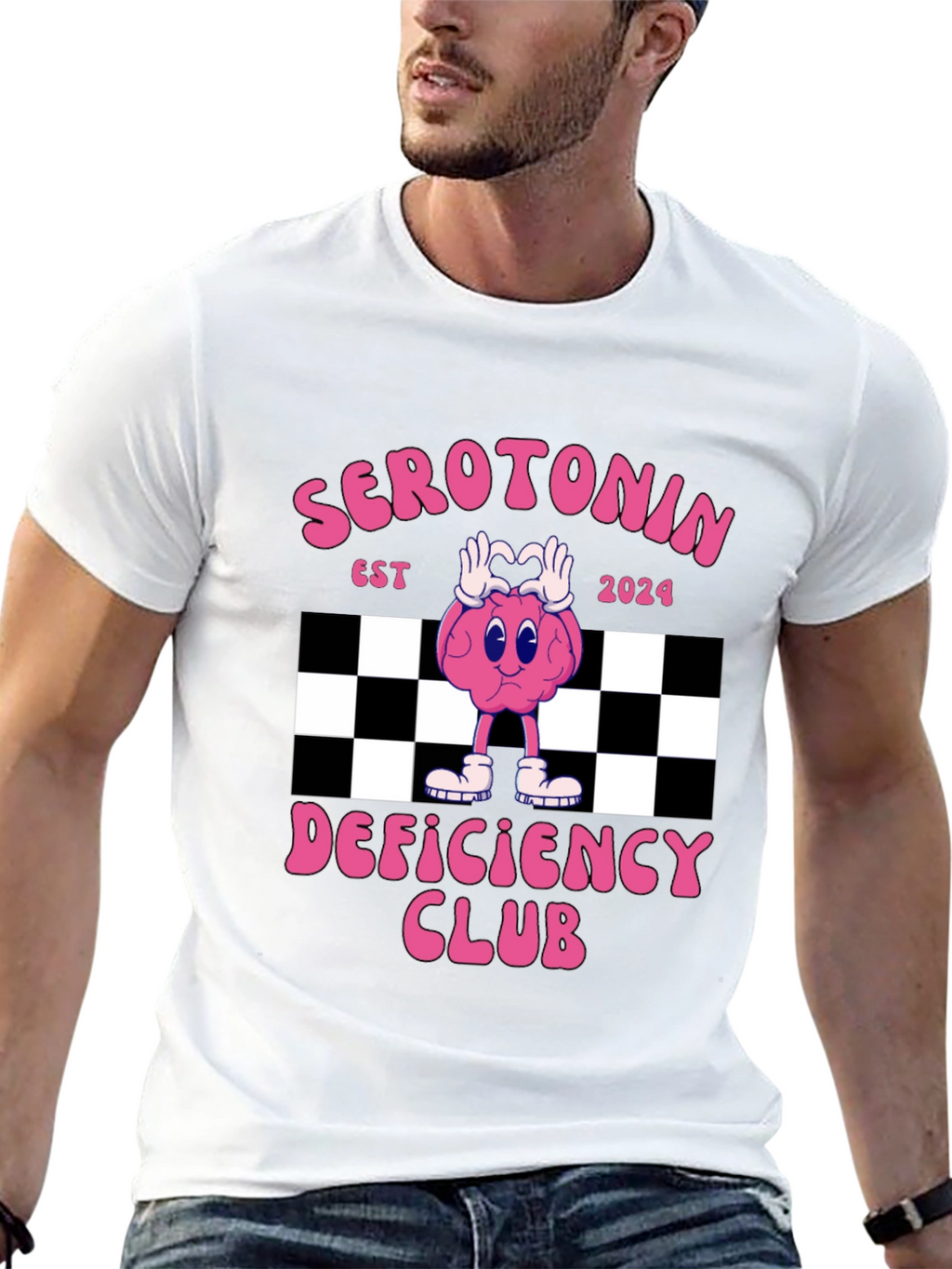 Serotonin Deficiency Club Graphic T-Shirt