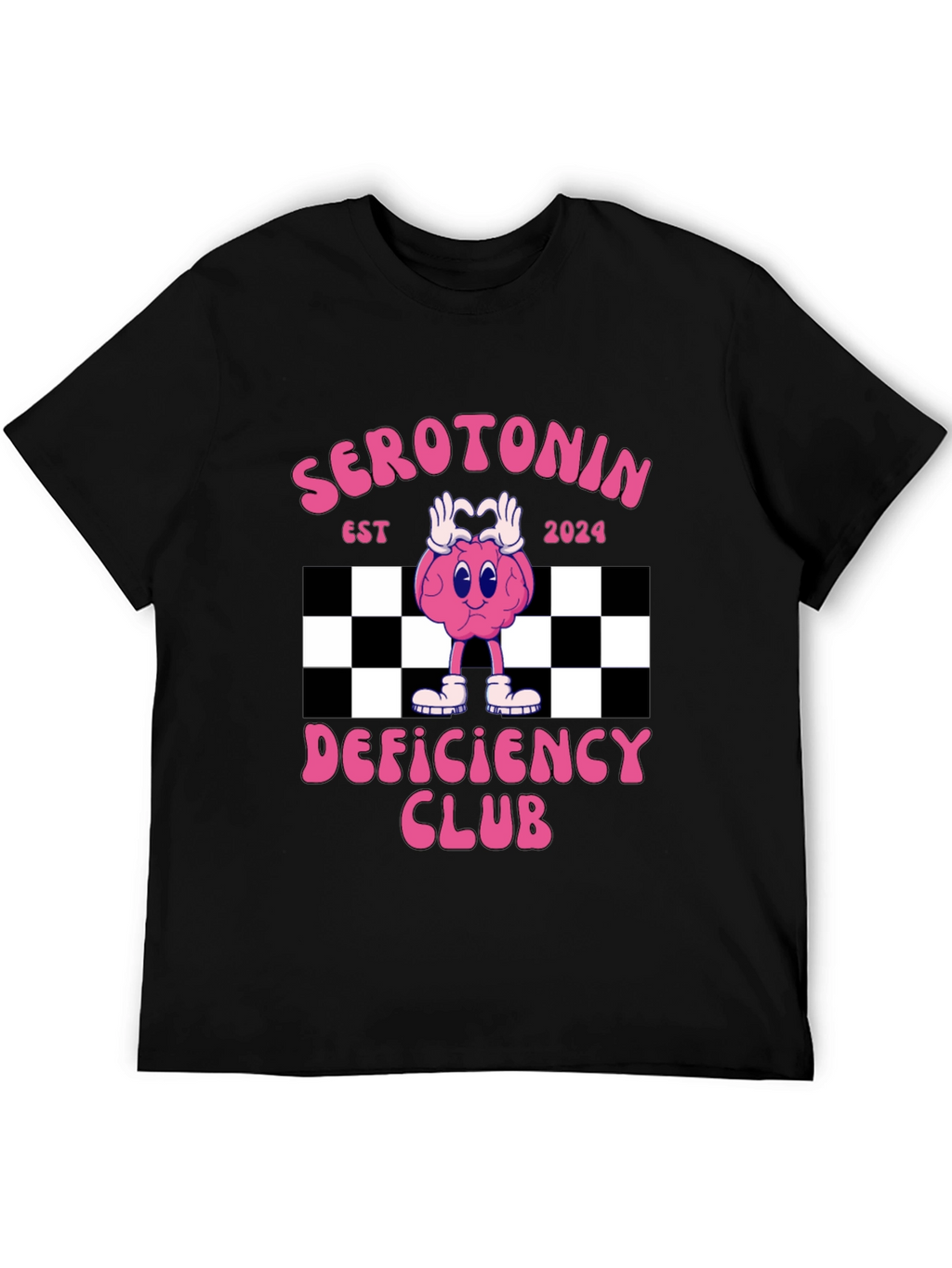 Serotonin Deficiency Club Graphic T-Shirt