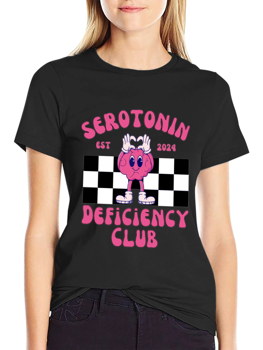 Serotonin Deficiency Club Graphic T-Shirt