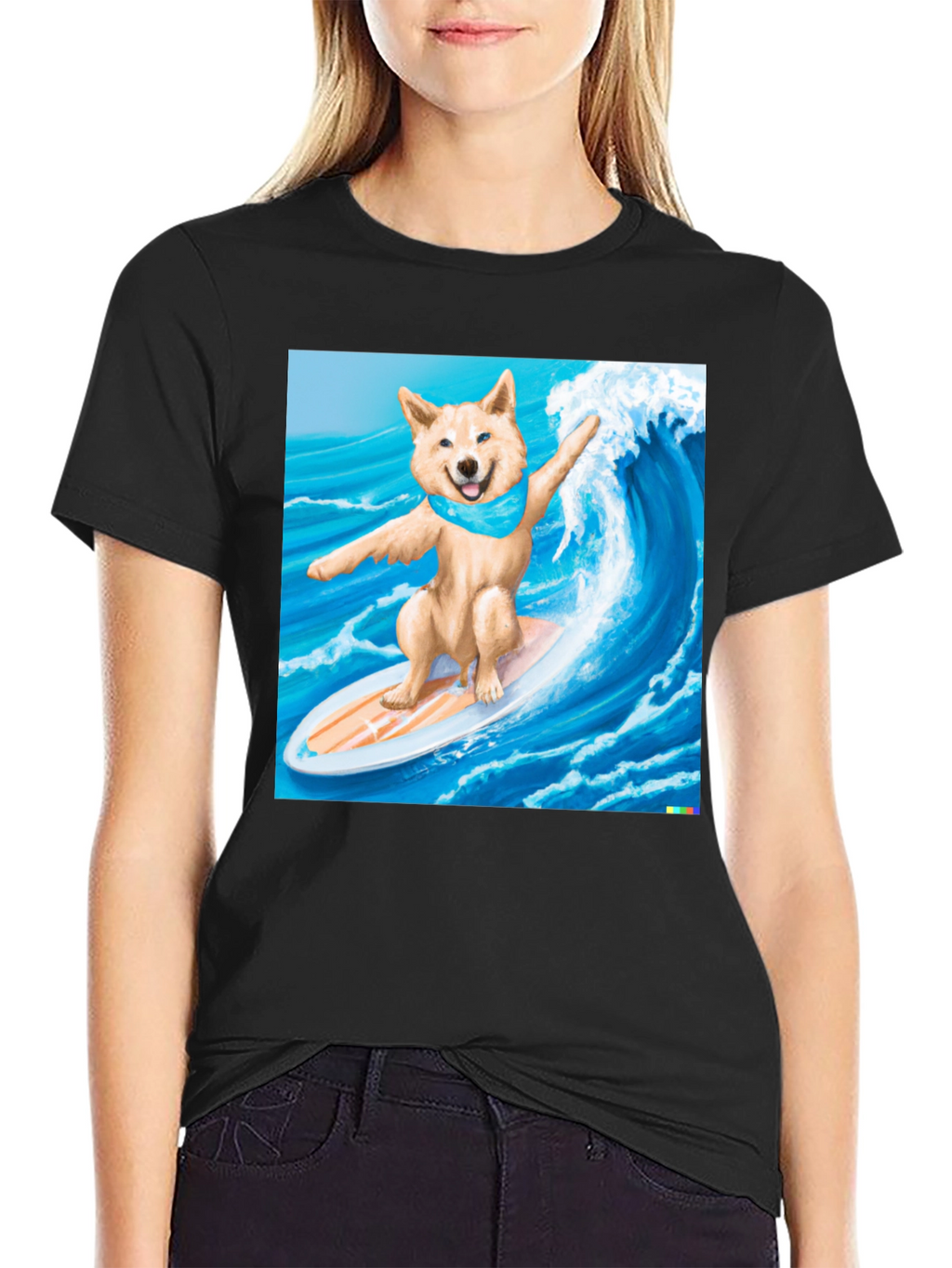 Surfing Shiba Inu T-Shirt - Cool Dog Tee