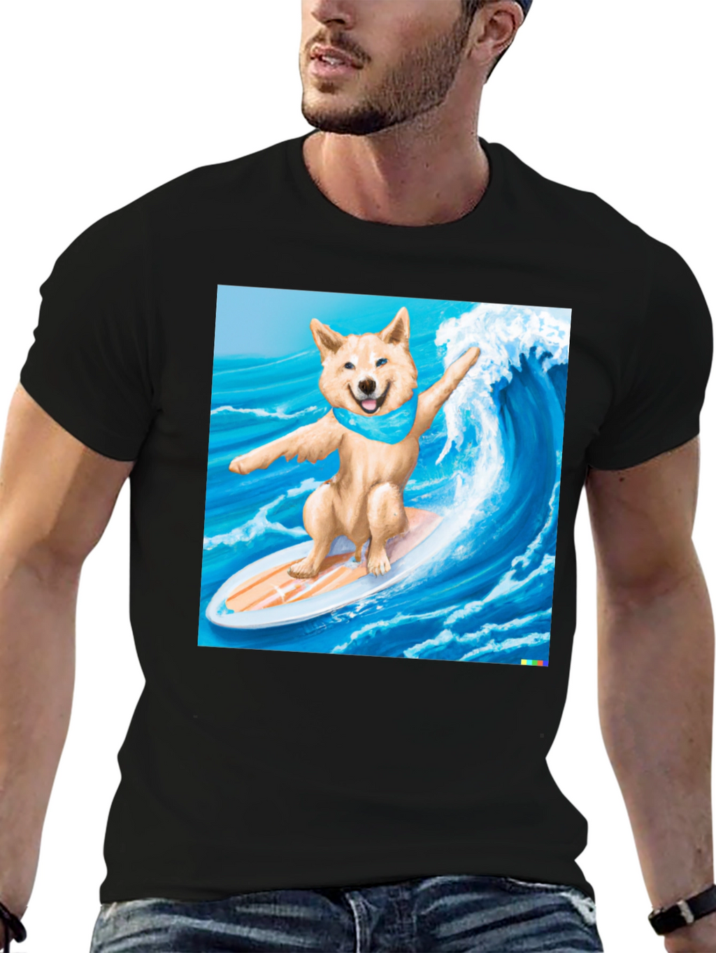 Surfing Shiba Inu T-Shirt - Cool Dog Tee