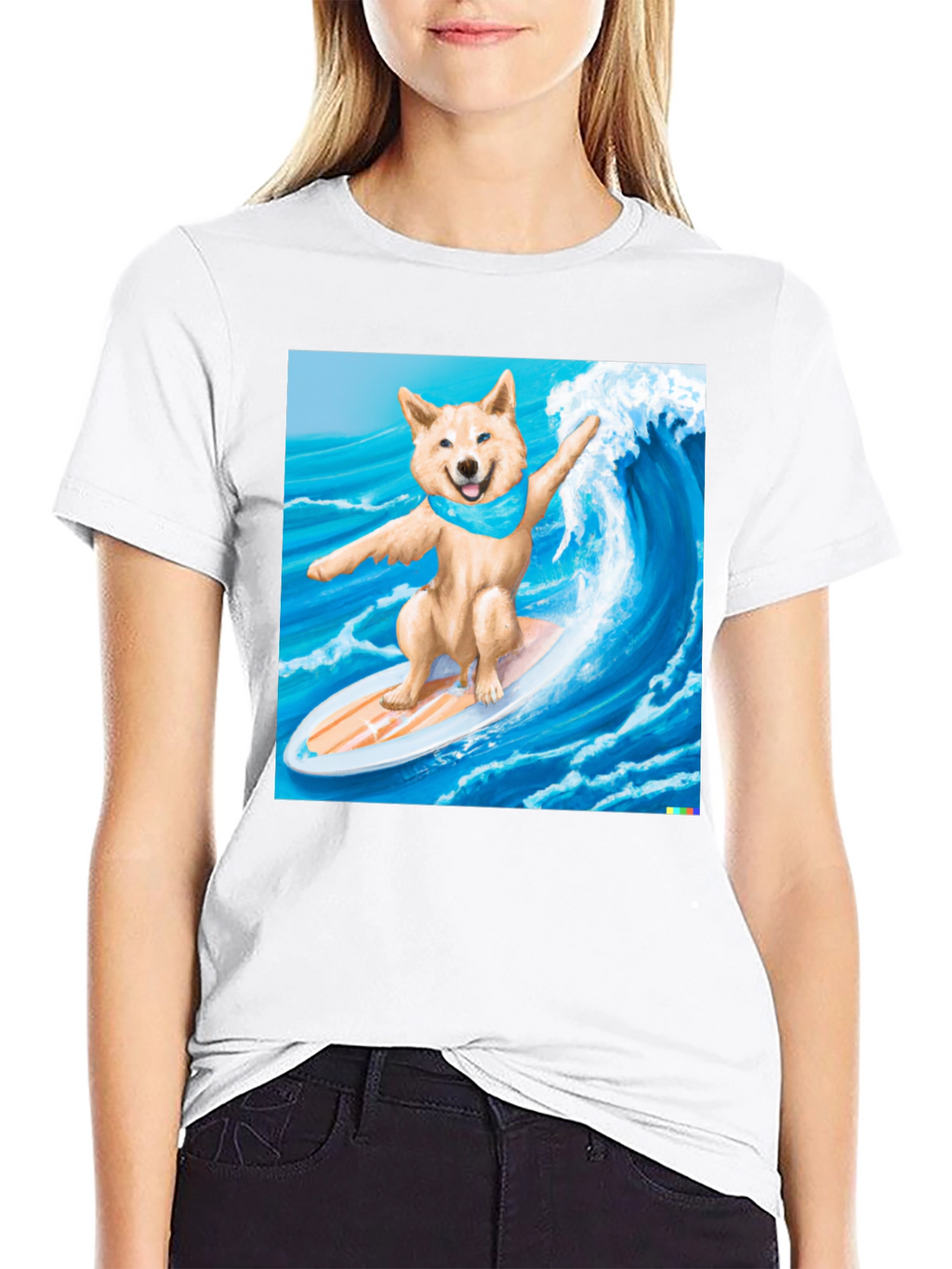 Surfing Shiba Inu T-Shirt - Cool Dog Tee
