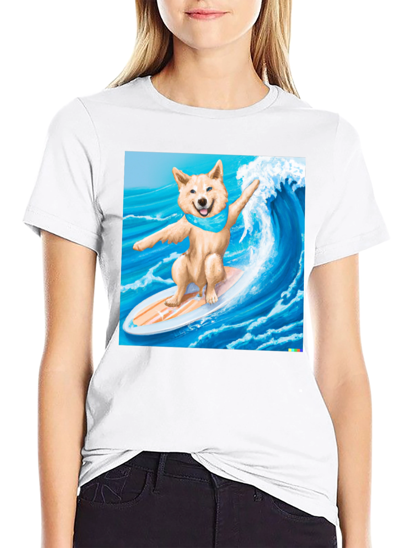 Surfing Shiba Inu T-Shirt - Cool Dog Tee