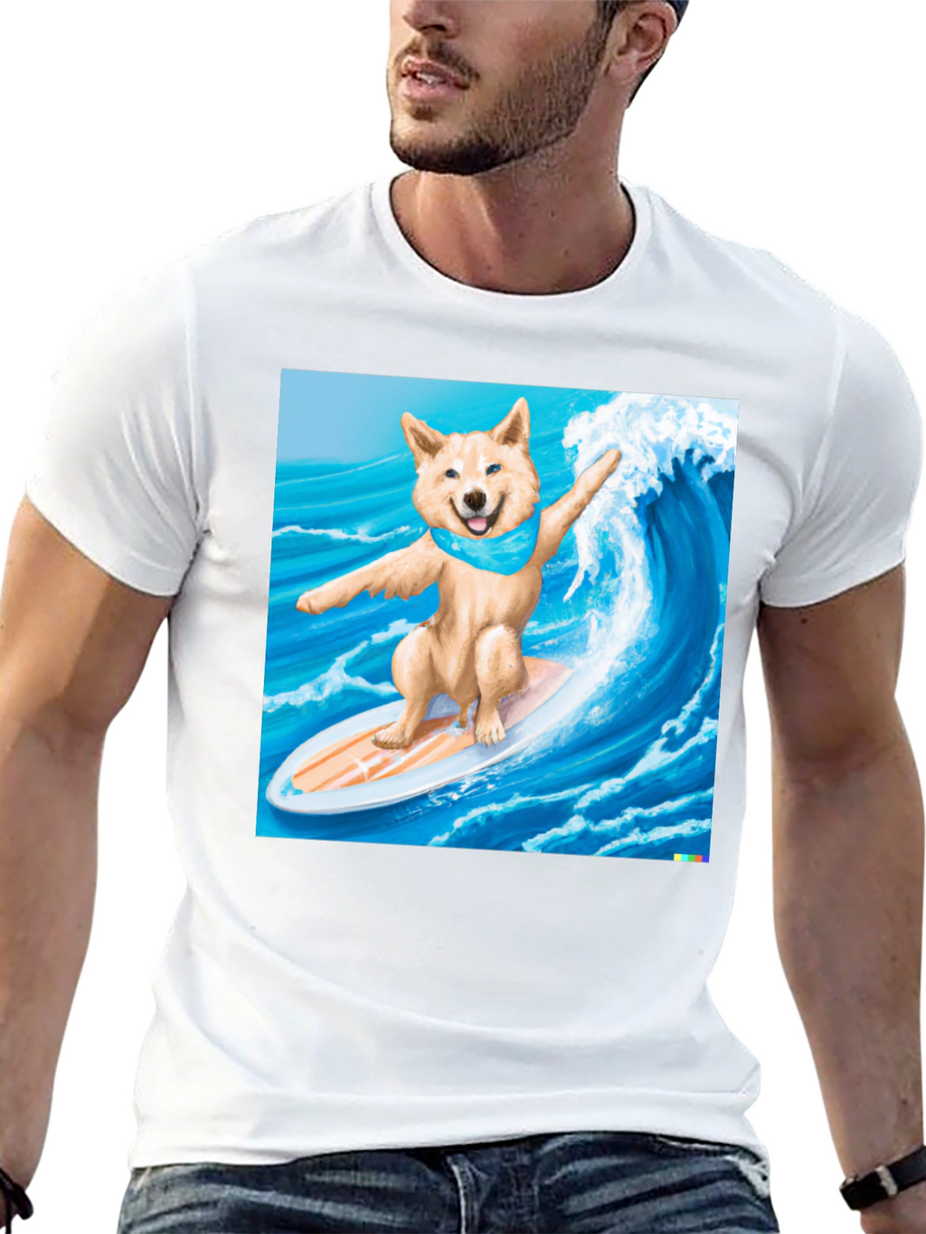 Surfing Shiba Inu T-Shirt - Cool Dog Tee