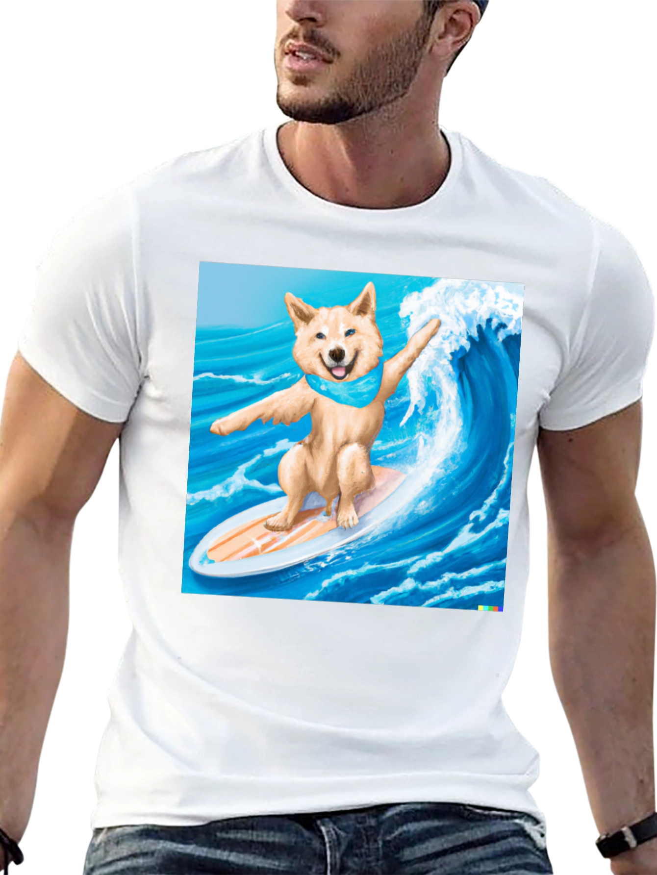 Surfing Shiba Inu T-Shirt - Cool Dog Tee