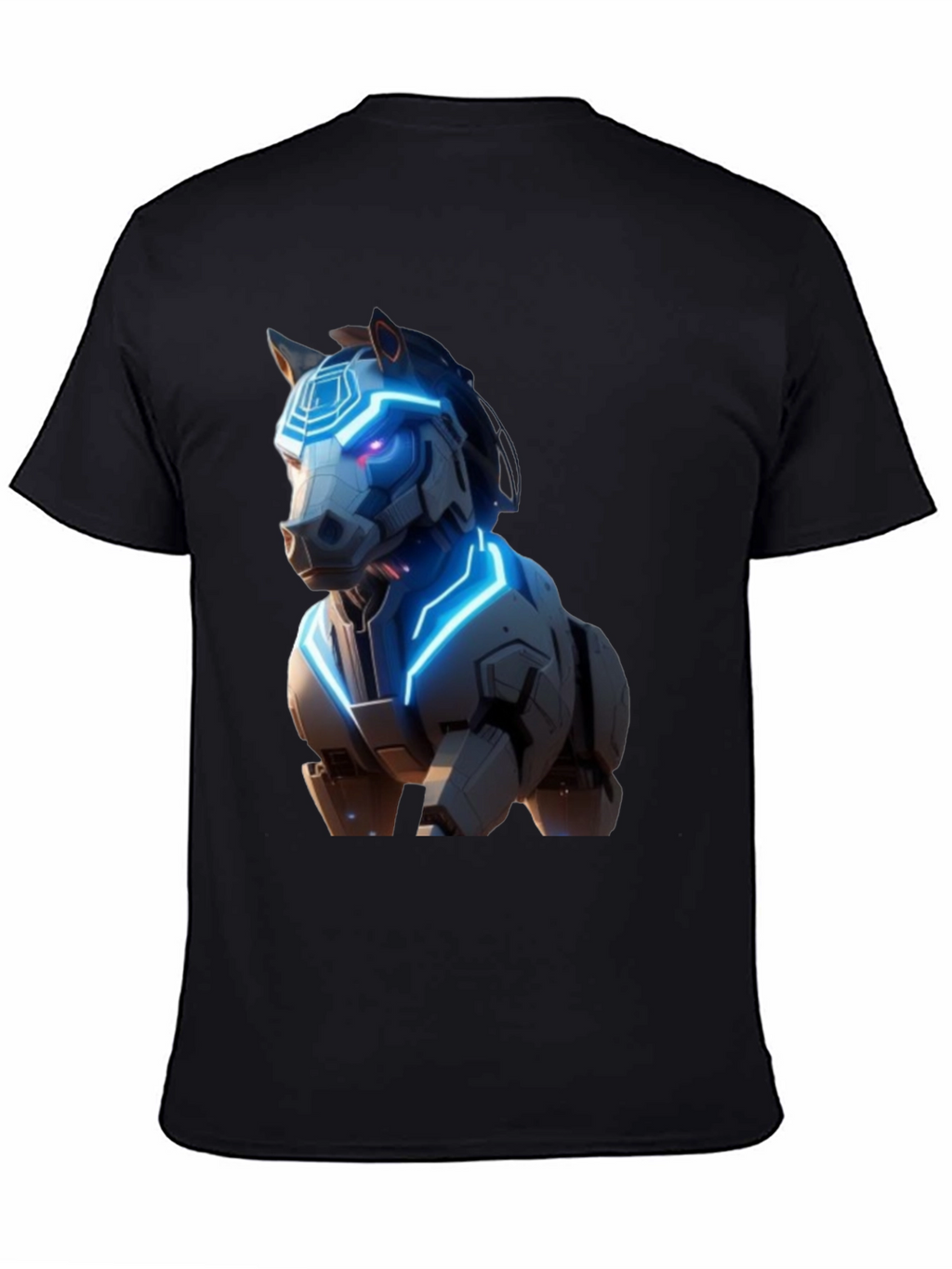 Cyber Horse Graphic T-Shirt